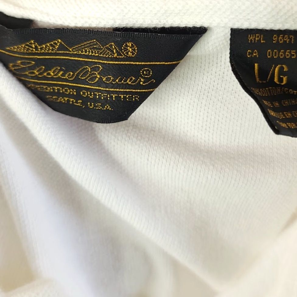 Eddie Bauer VINTAGE Eddie Bauer Polo Shirts Mens Size Large Yellow White 90s Lot Of Four Size US L / EU 52-54 / 3 - 7 Thumbnail