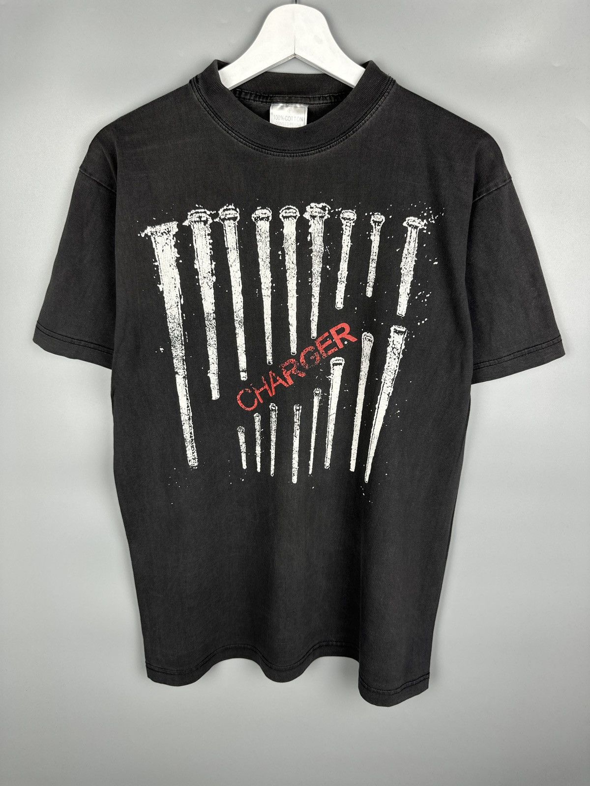 Band Tees 90s Vintage Charger Metal Nine Inch Nails Style T shirt Tee Size US M / EU 48-50 / 2 - 1 Thumbnail
