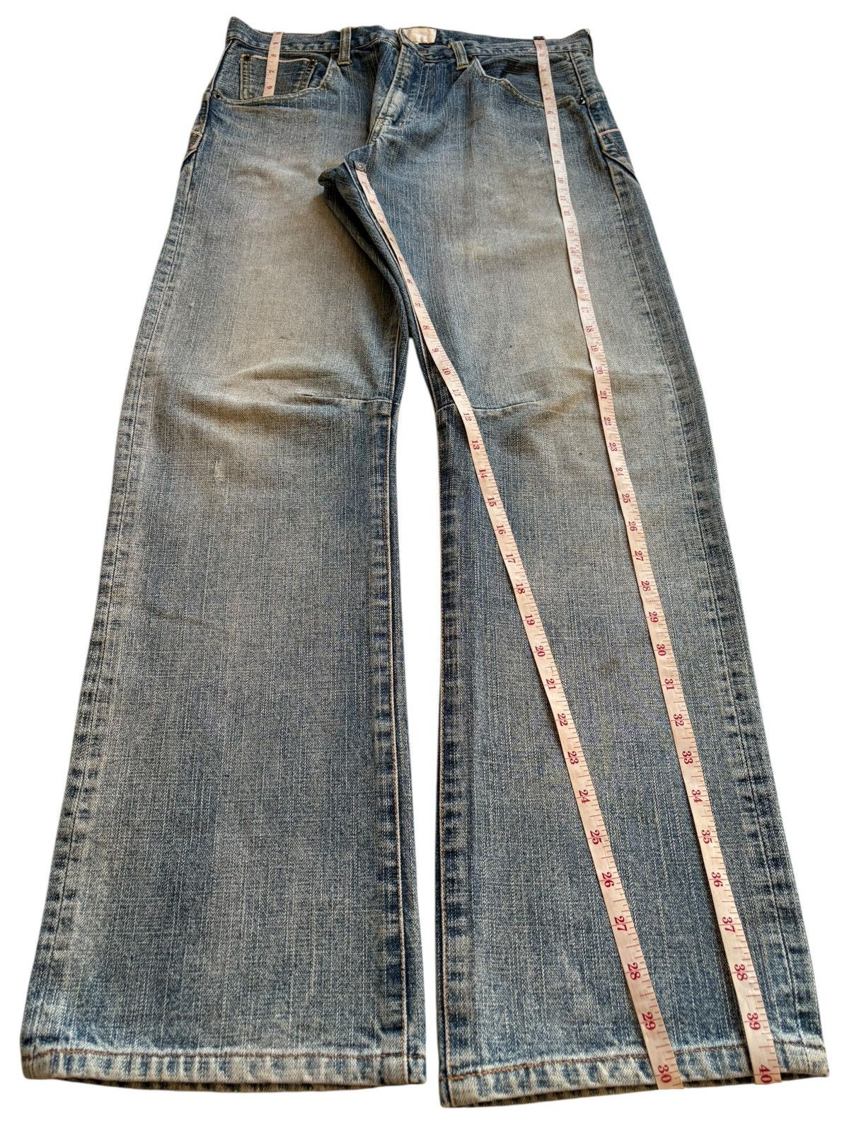Japanese Brand Vintage Japanese Brand Selvedge Mud Wash Loose Jeans Size US 32 / EU 48 - 14 Thumbnail