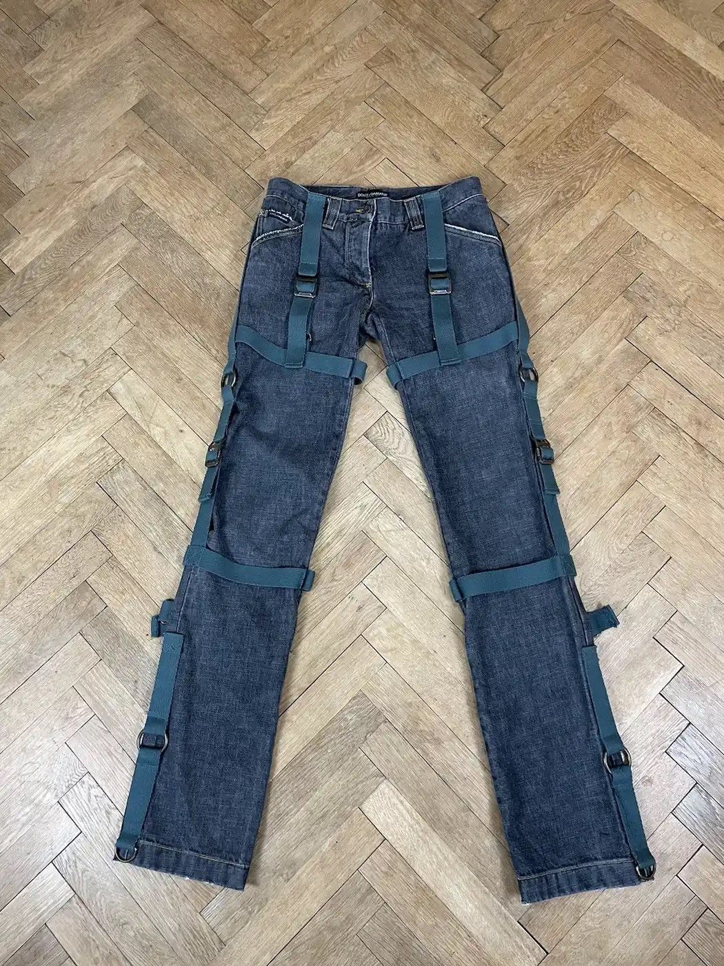 Dolce & Gabbana Dolce & Gabbana AW03 Bondage Denim Jeans Size US 28 / EU 44 - 1 Thumbnail