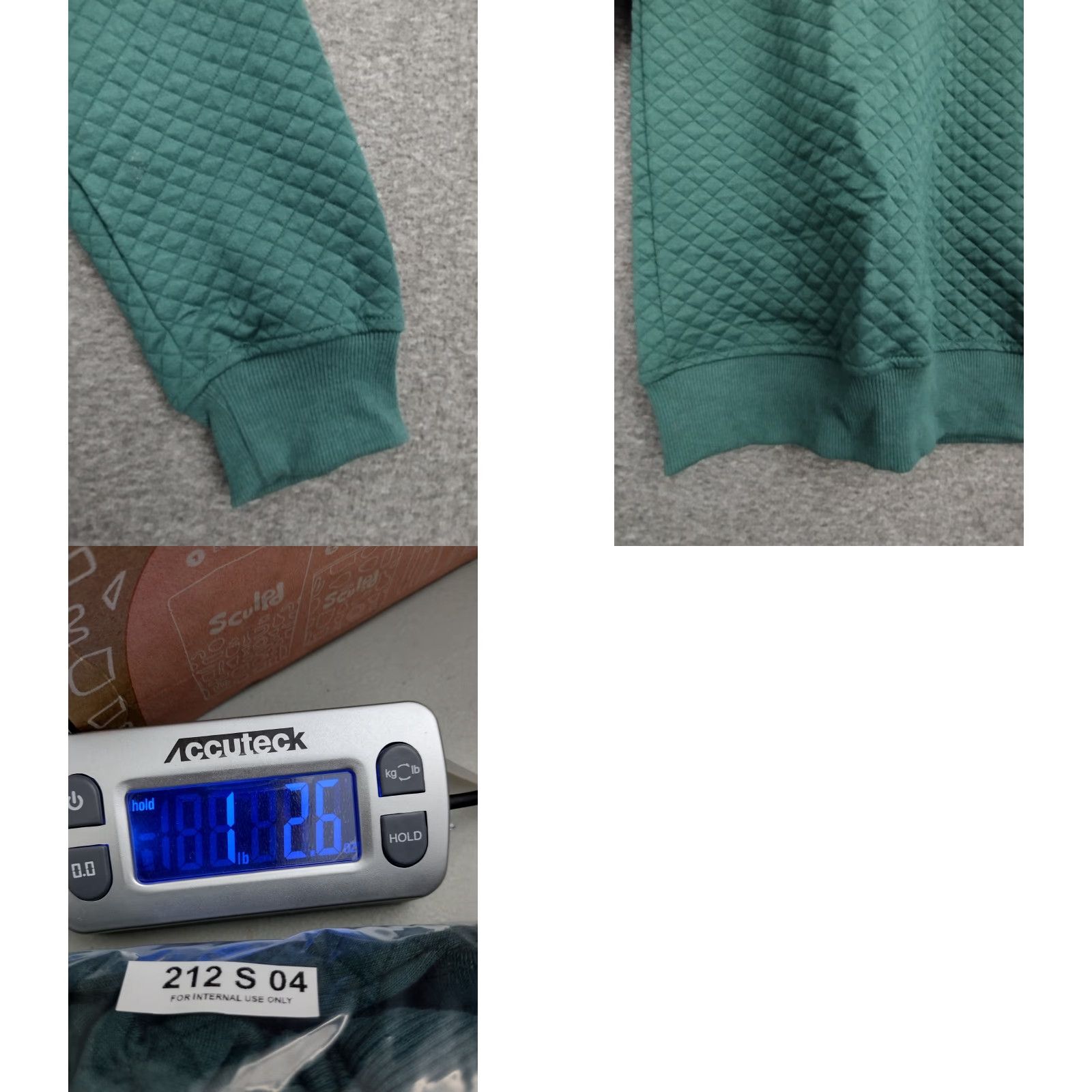 Vintage Merokeety Green Quilted Pullover Sweatshirt Top L 4 Snap Closure Pocket Women 90s Winter Casual Knit Top Size L / US 10 / IT 46 - 8 Thumbnail