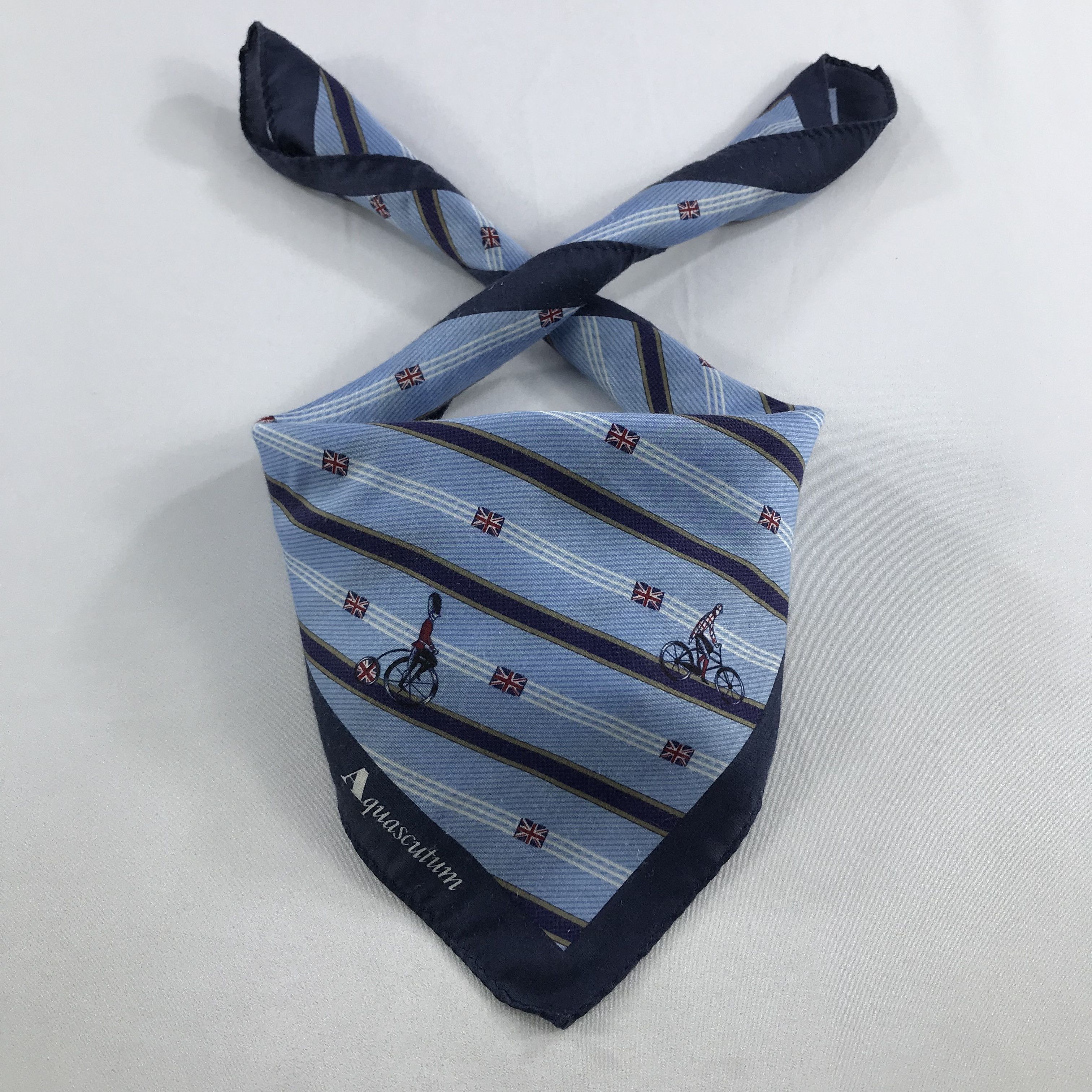 Aquascutum × Vintage Aquascutum Bandana / Handkerchief / Neckerchief - S2744A Size ONE SIZE - 3 Thumbnail