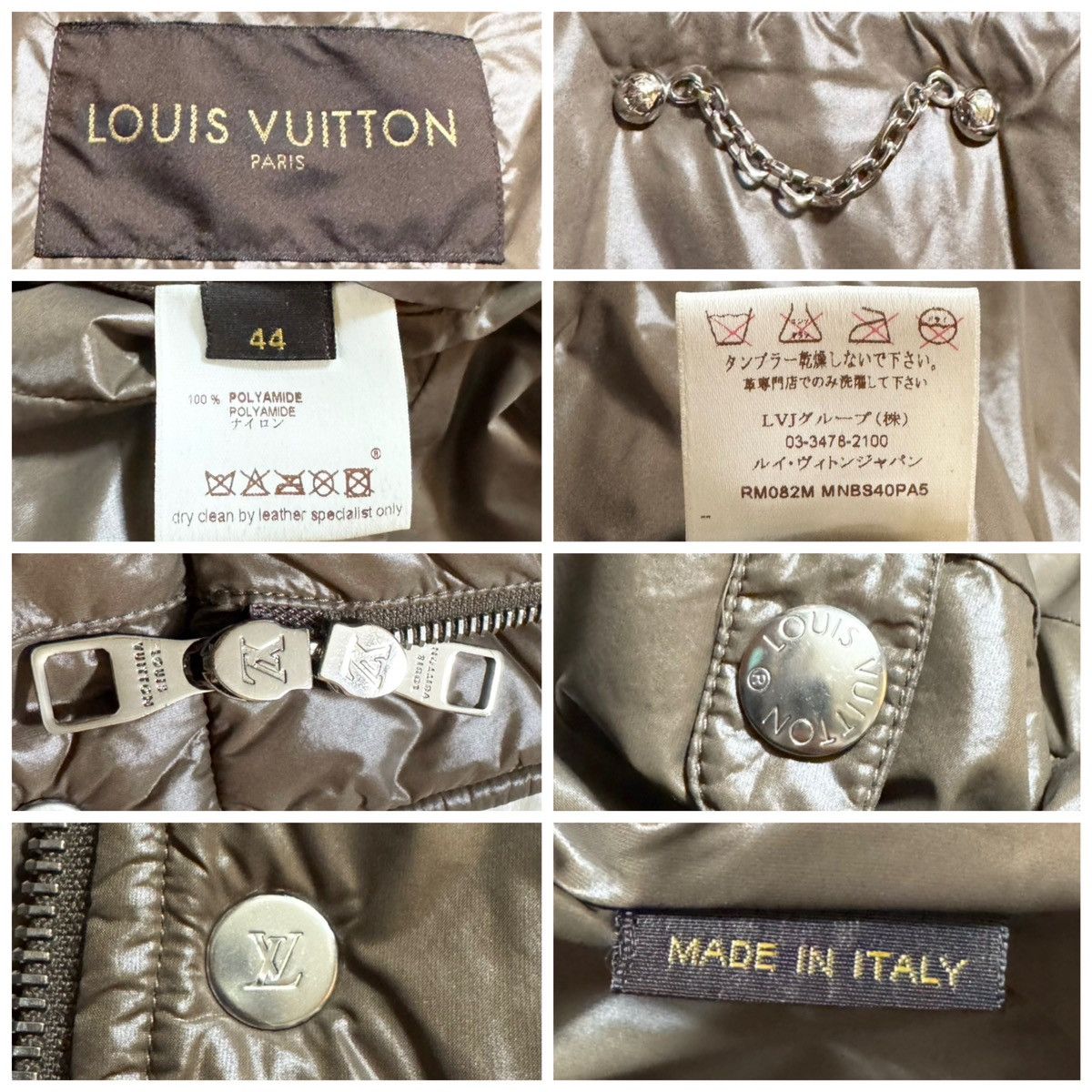 Louis Vuitton Louis Vuitton leather LV logo nylon Jacket 44 Size US S / EU 44-46 / 1 - 2 Thumbnail