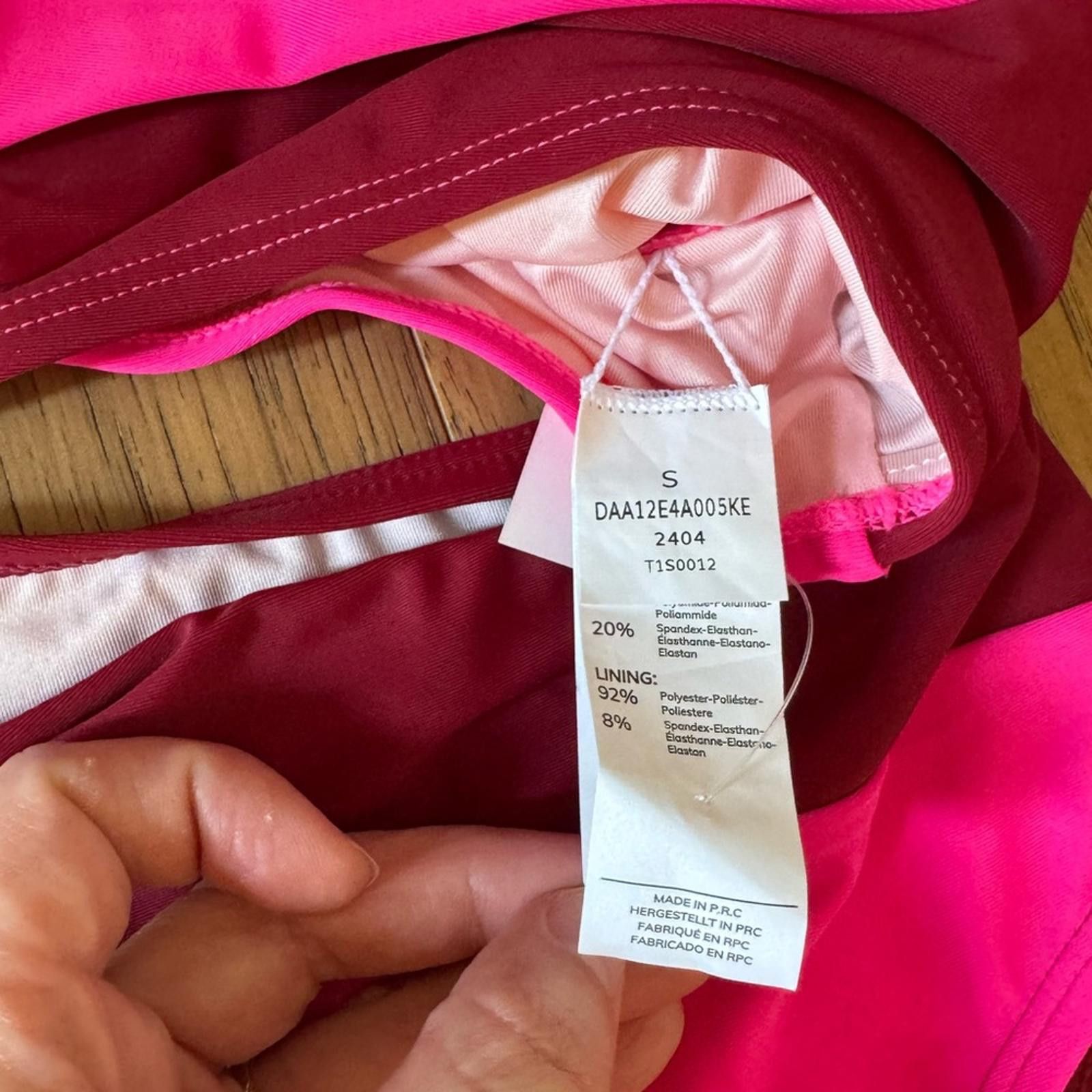 Other NWT Cupshe Small Pink and Red Swimsuit Size ONE SIZE - 2 Thumbnail