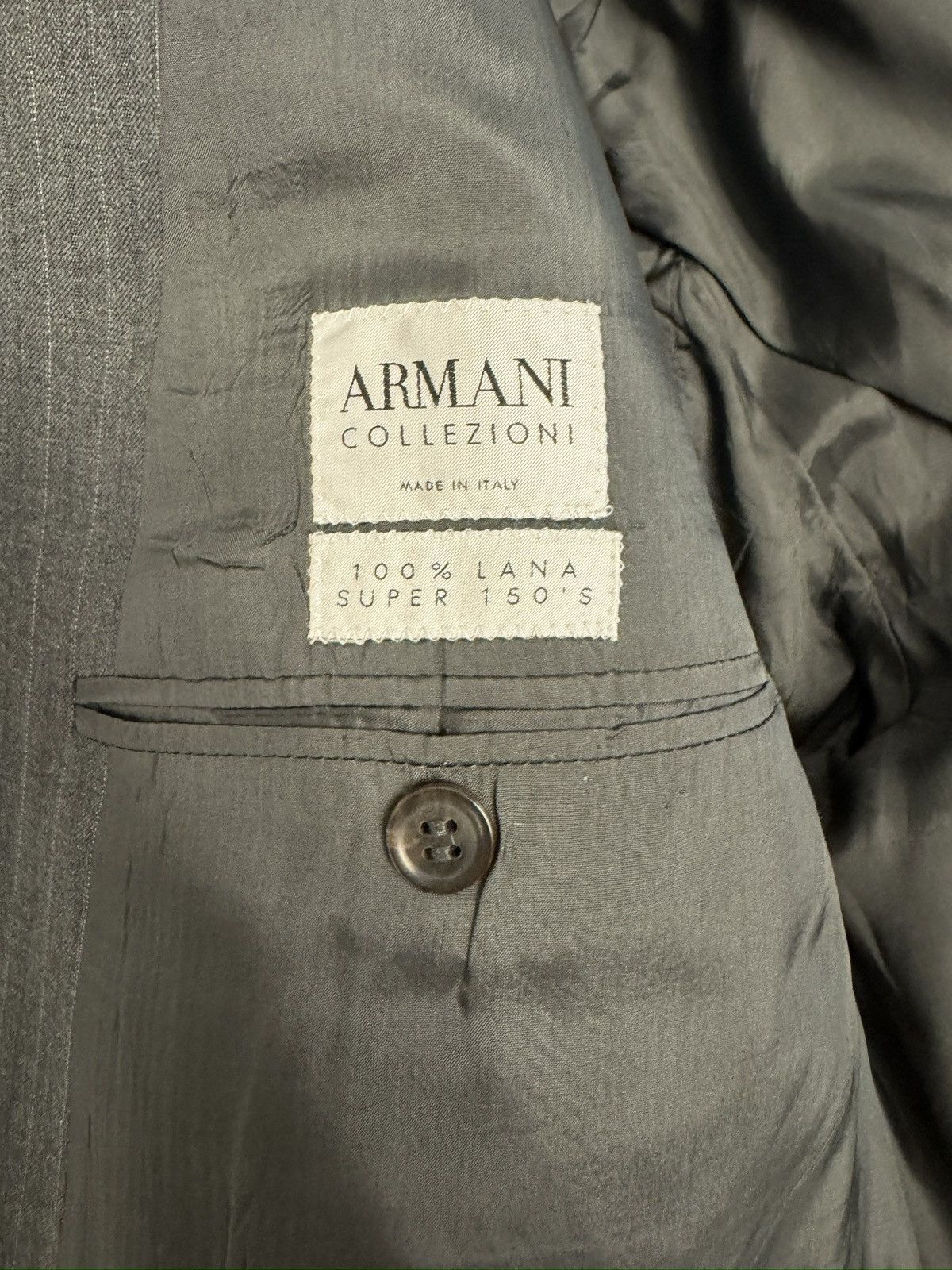 Armani Collezioni ARMANI COLLEZIONI Made in Italy Super 150’s Wool Jacket 44R Size 44R - 8 Thumbnail