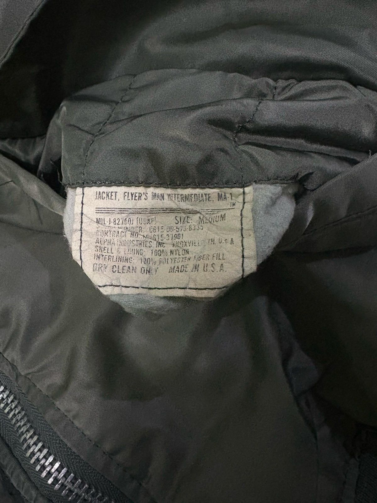Alpha Industries × Vintage Vintage 90’s Alpha Industries Ma-1 Bomber Jacket Flight Size US M / EU 48-50 / 2 - 12 Thumbnail