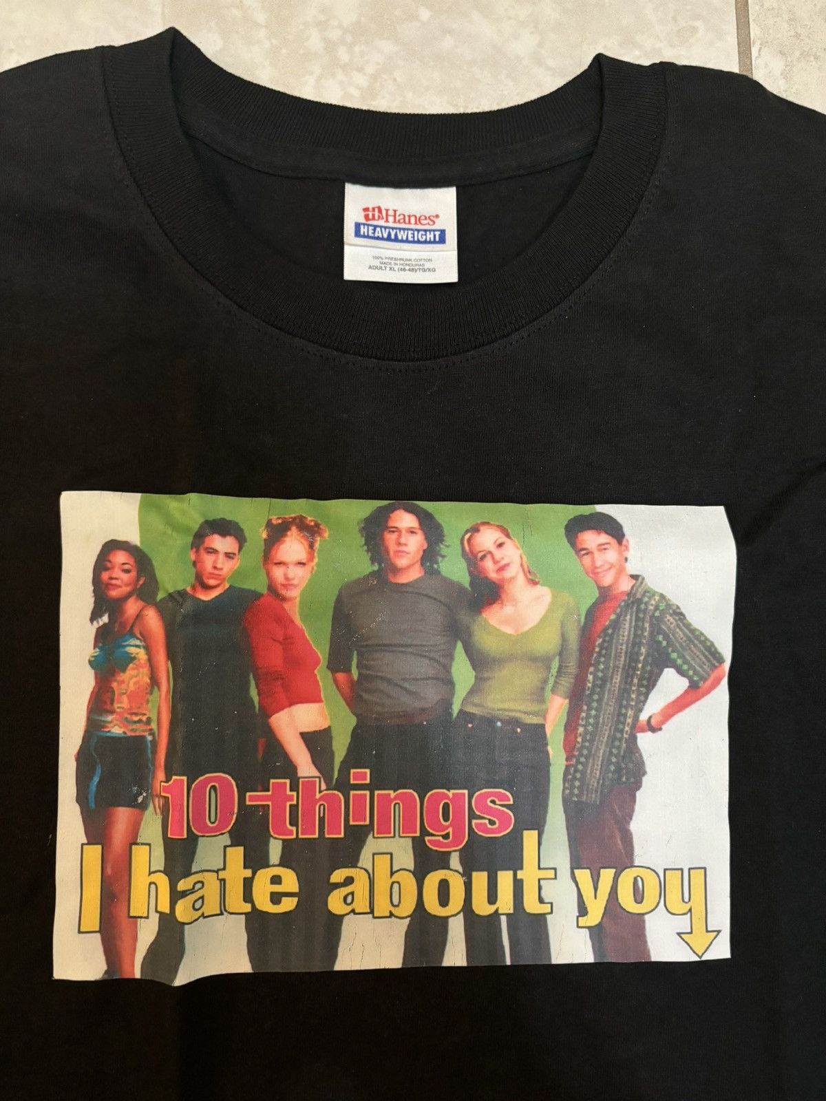 Rare Vintage 10 Things I Hate About You Heath Ledger Movie T