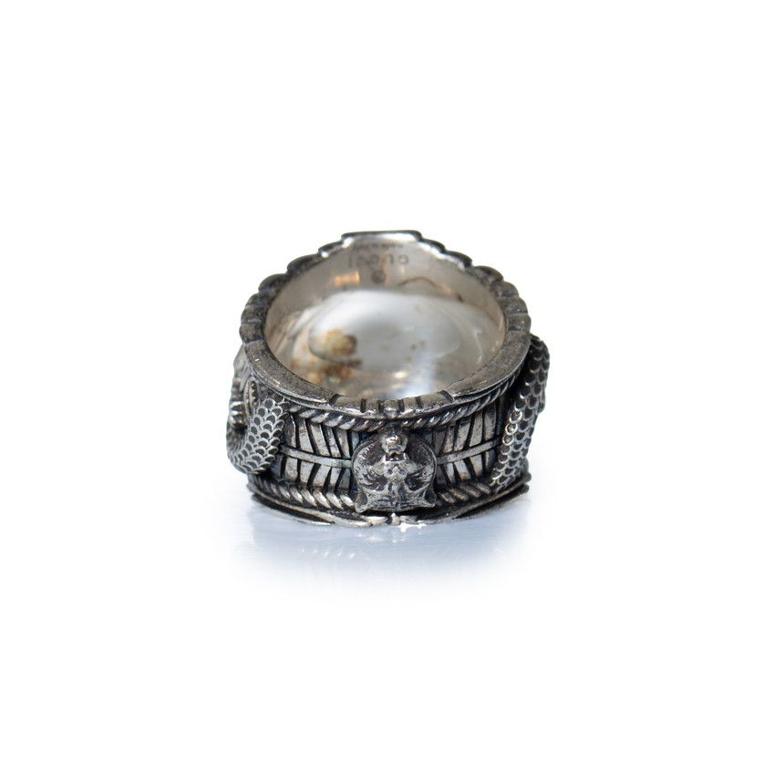 Gucci Gucci, silver garden logo ring Size ONE SIZE - 4 Thumbnail