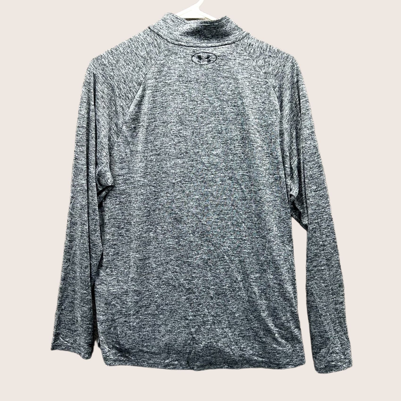 Under Armour VINTAGE Under Armour Sweatshirt Mens Large Heather Gray 1/4 Zip Long Sleeve Athletic Sweatshirt Pullover 1/4 Zip Logo Gray Mens L Size US L / EU 52-54 / 3 - 1 Thumbnail