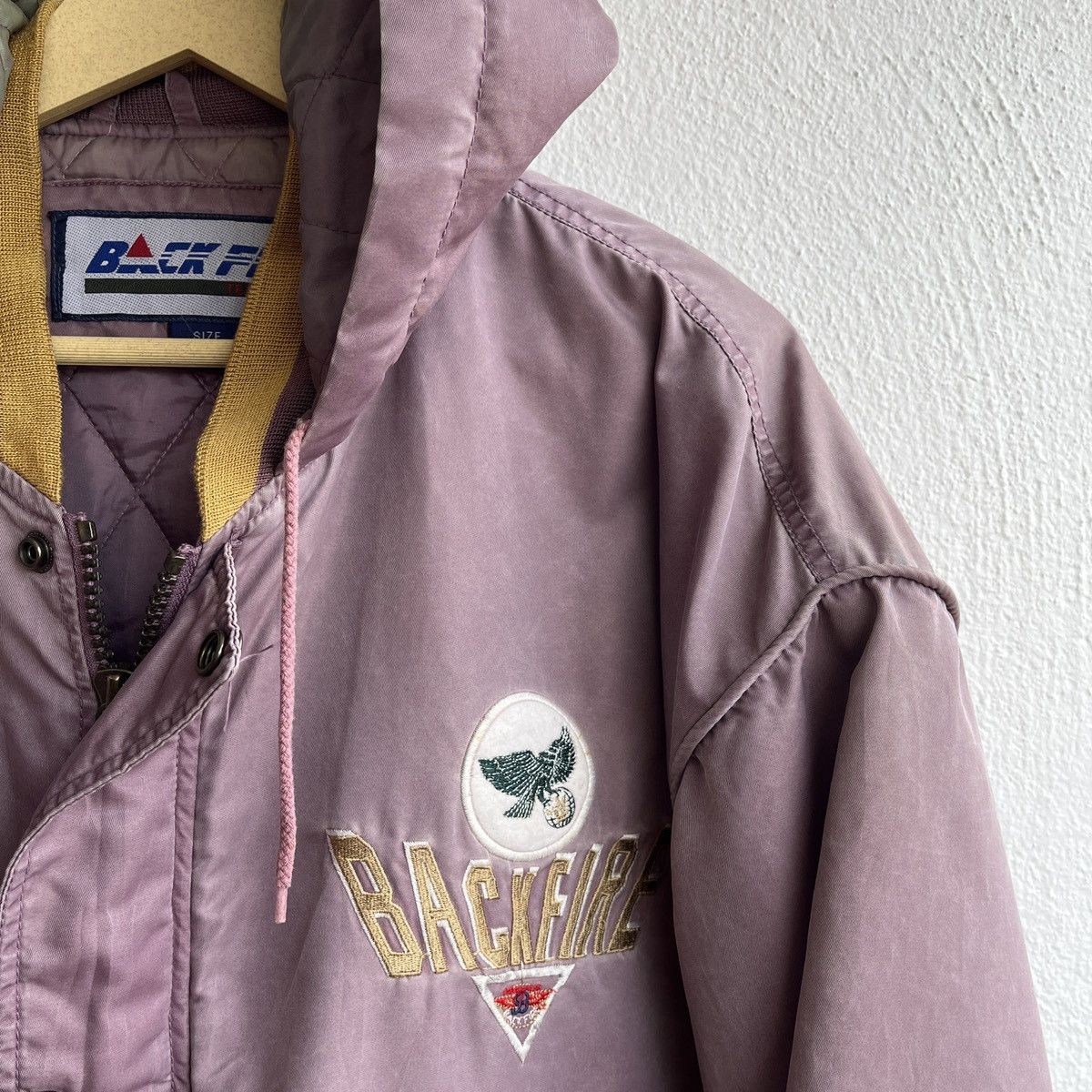 Vintage VINTAGE BACKFIRE MILLS AMERICAN LEAGUE BLUE BOWL JACKET Size US L / EU 52-54 / 3 - 6 Thumbnail