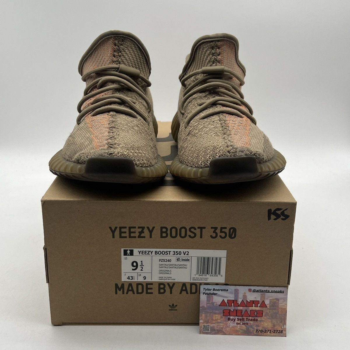 Adidas Yeezy boost 350 sand taupe Size US 9.5 / EU 42-43 - 2 Thumbnail