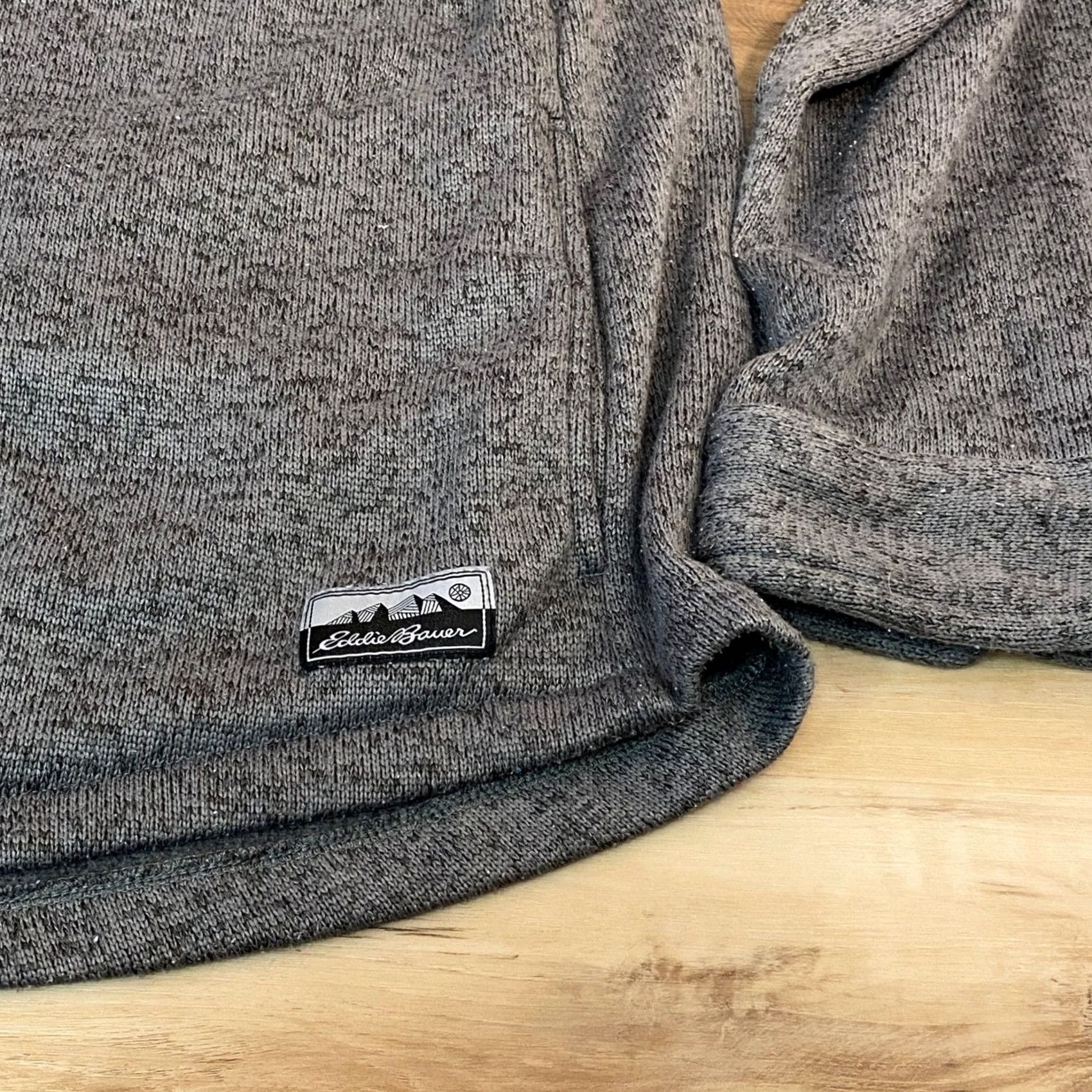 Eddie Bauer Eddie Bauer Mens 2XL Gray Marl Sweater Fleece Snap Front Shirt Jacket Shacket Size US XXL / EU 58 / 5 - 4 Thumbnail