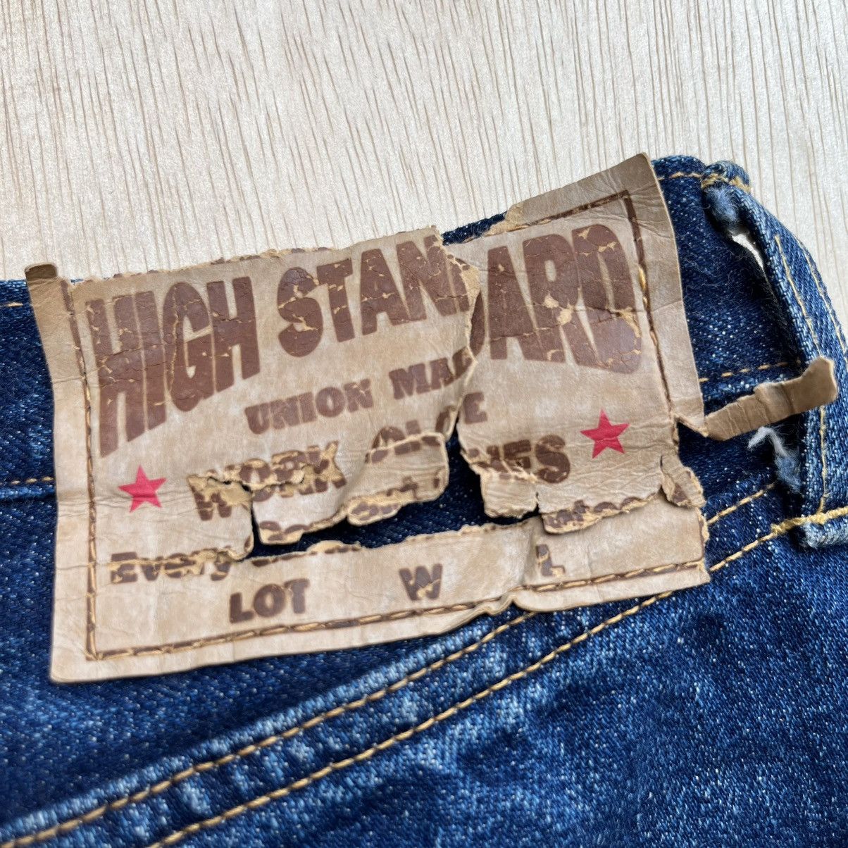 Japanese Brand HI STANDARD DENIM FADED DISTRESSED SELVEDGE / GOA / LGB Size US 30 / EU 46 - 7 Thumbnail