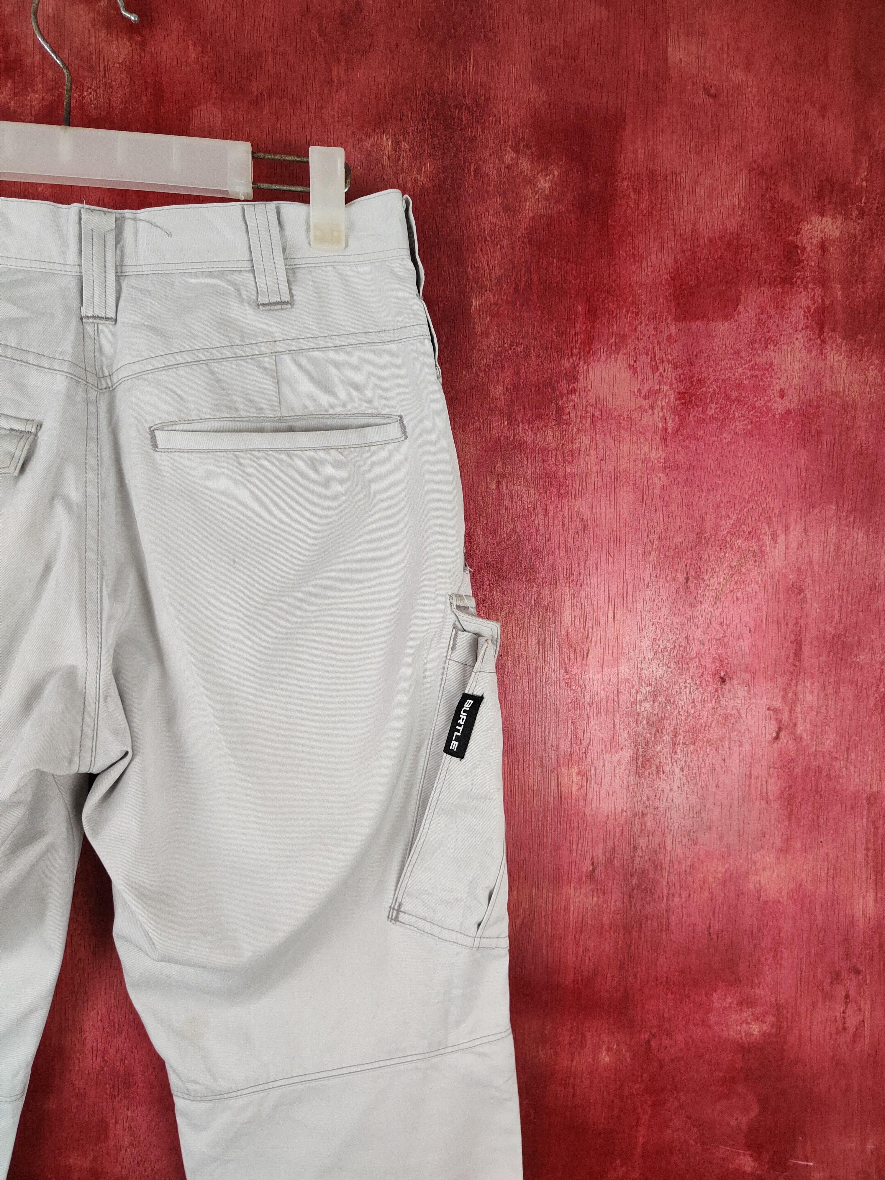 Japanese Brand Burtle Light Gray Multipocket Tactical Cargo Pants #S1280 Size US 29 - 12 Thumbnail