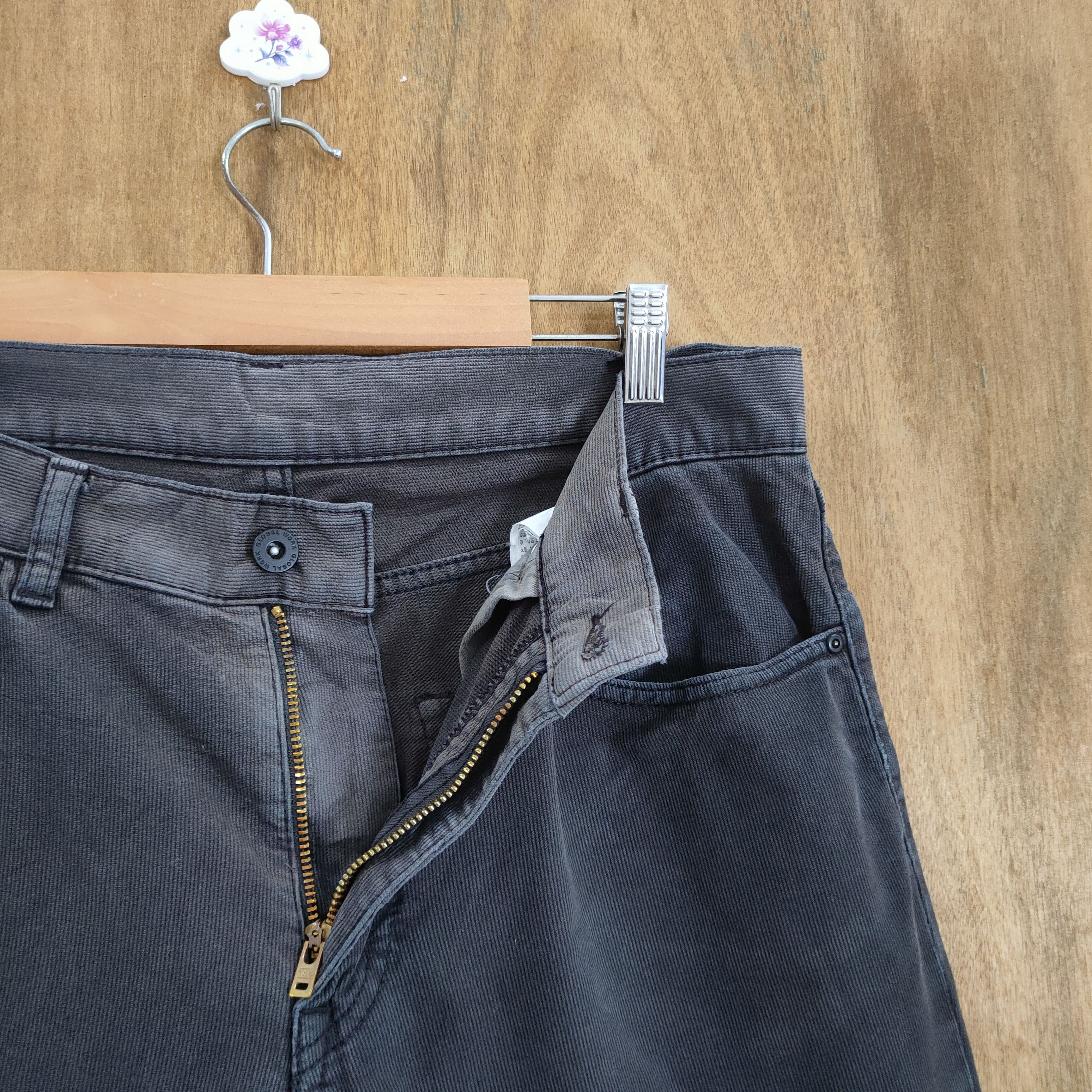 Global Work × Vintage GLOBAL WORK BLACK TROUSERS CHINO PANTS Size US 34 / EU 50 - 2 Thumbnail