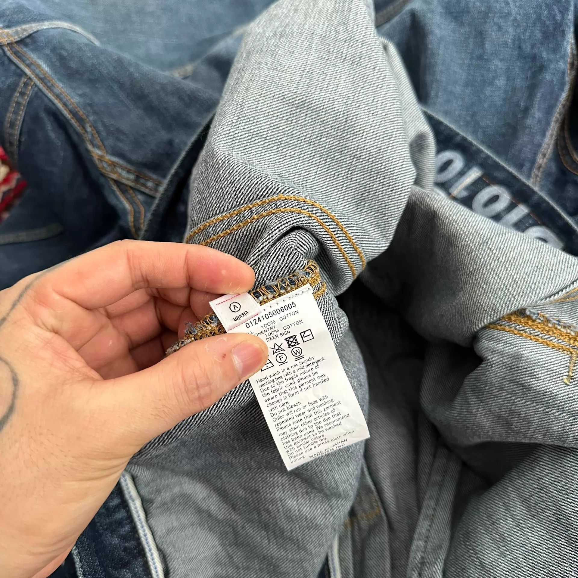 Visvim visvim 24SS 101xx D1010 Splatter Denim Jacket Size 3 Size US L / EU 52-54 / 3 - 7 Thumbnail