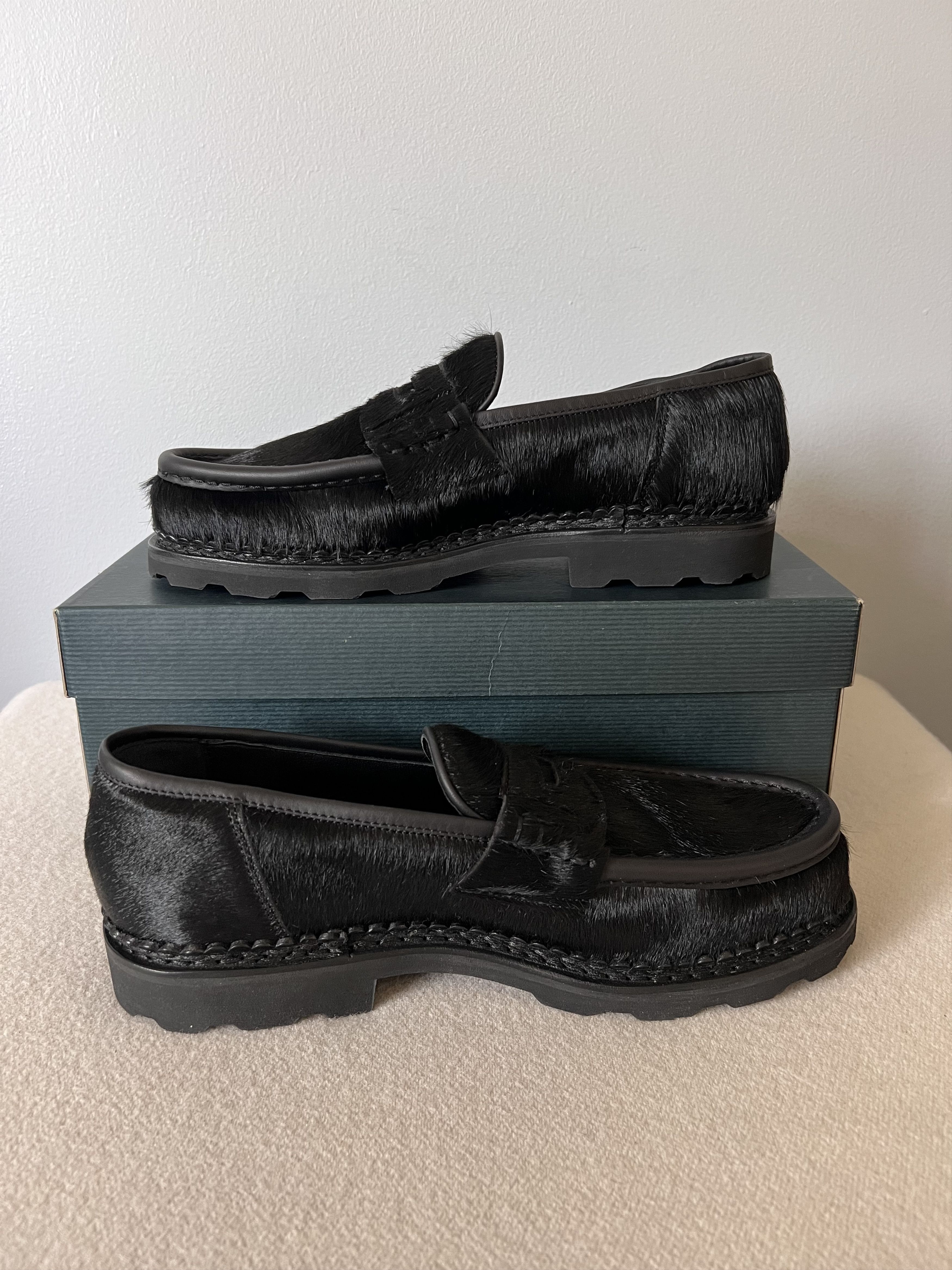Paraboot Todd Snyder Paraboot Reims Ponyhair Loafers in Black Size US 9 / EU 42 - 3 Thumbnail