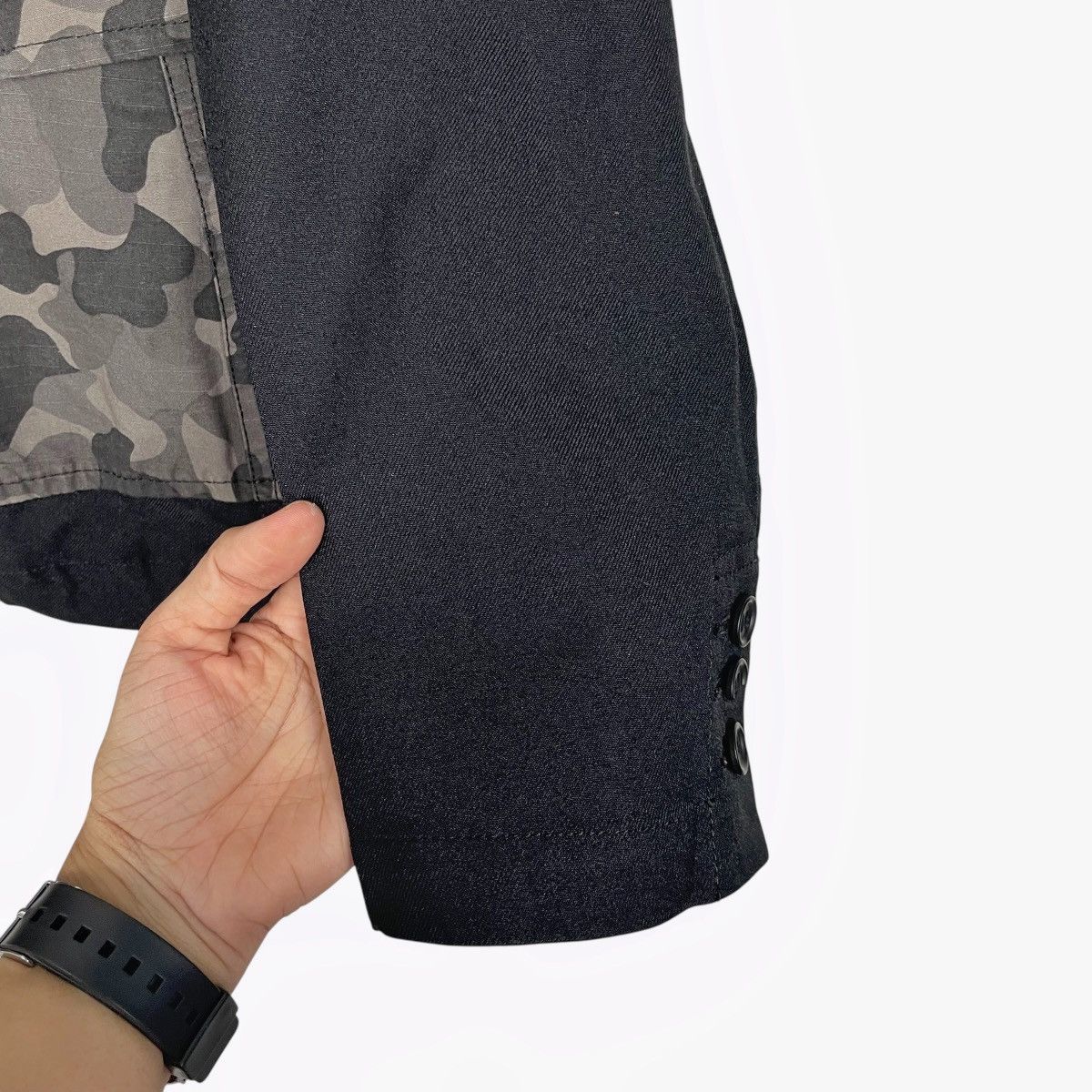 Comme des Garcons Black Comme Des Garcons Camo Double Layer Hooded Jacket Size US M / EU 48-50 / 2 - 14 Thumbnail
