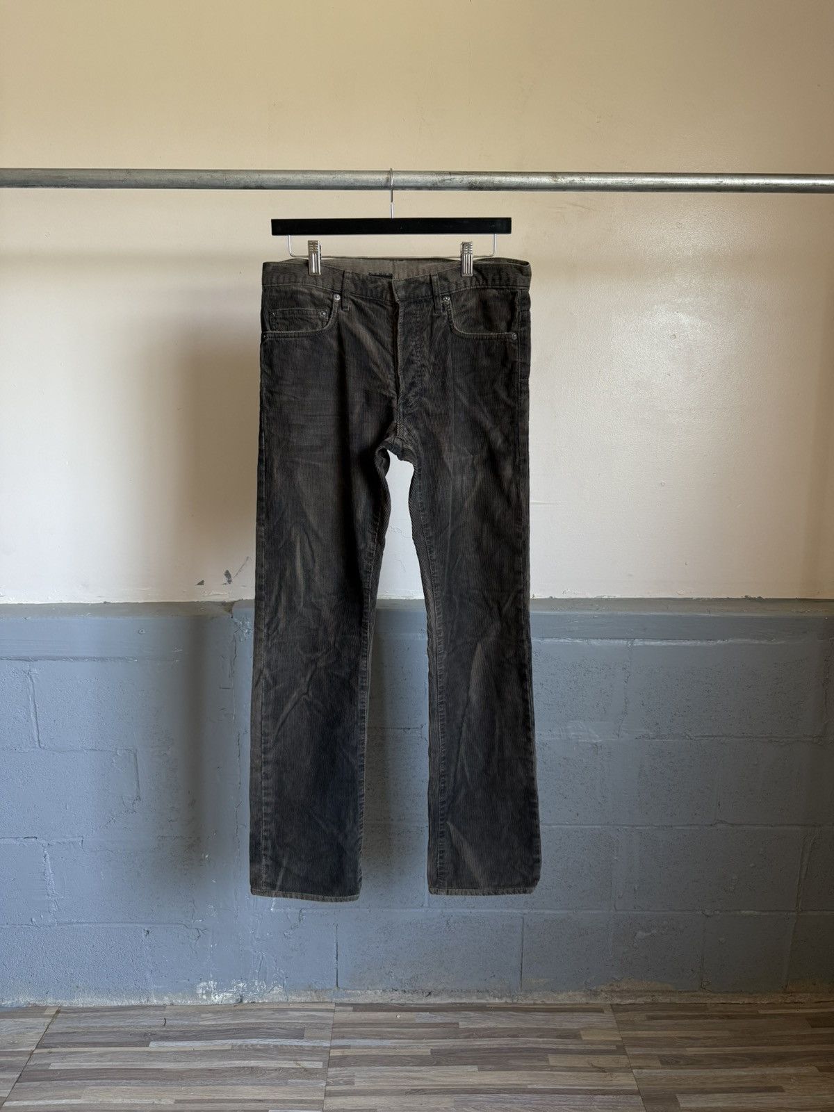 AW04 “Victim Of The Crime” Waxed Corduroy Pants