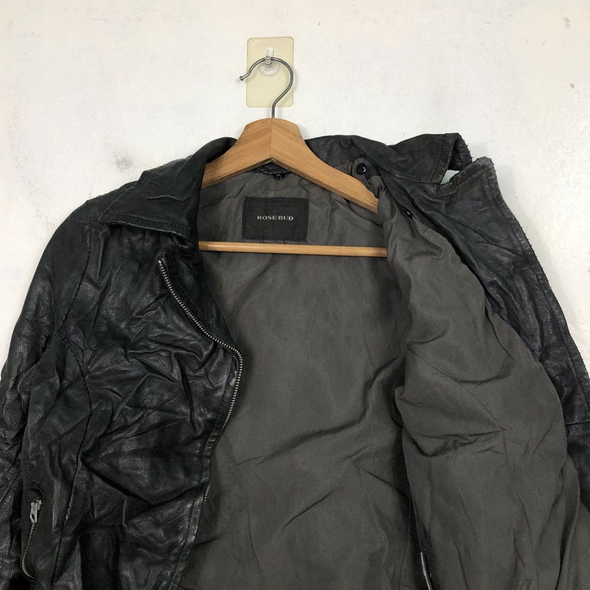 Japanese Brand 📌Cropped Biker Leather Jacket Rose Bud Bondage Size US M / EU 48-50 / 2 - 14 Thumbnail