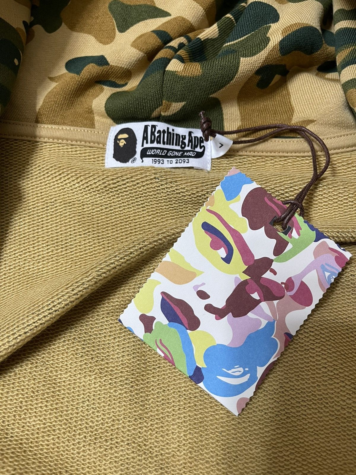 Bape × KidSuper BAPE X KIDSUPER CAMO SHARK FULL ZIP HOODIE [GREEN] Size US L / EU 52-54 / 3 - 3 Thumbnail