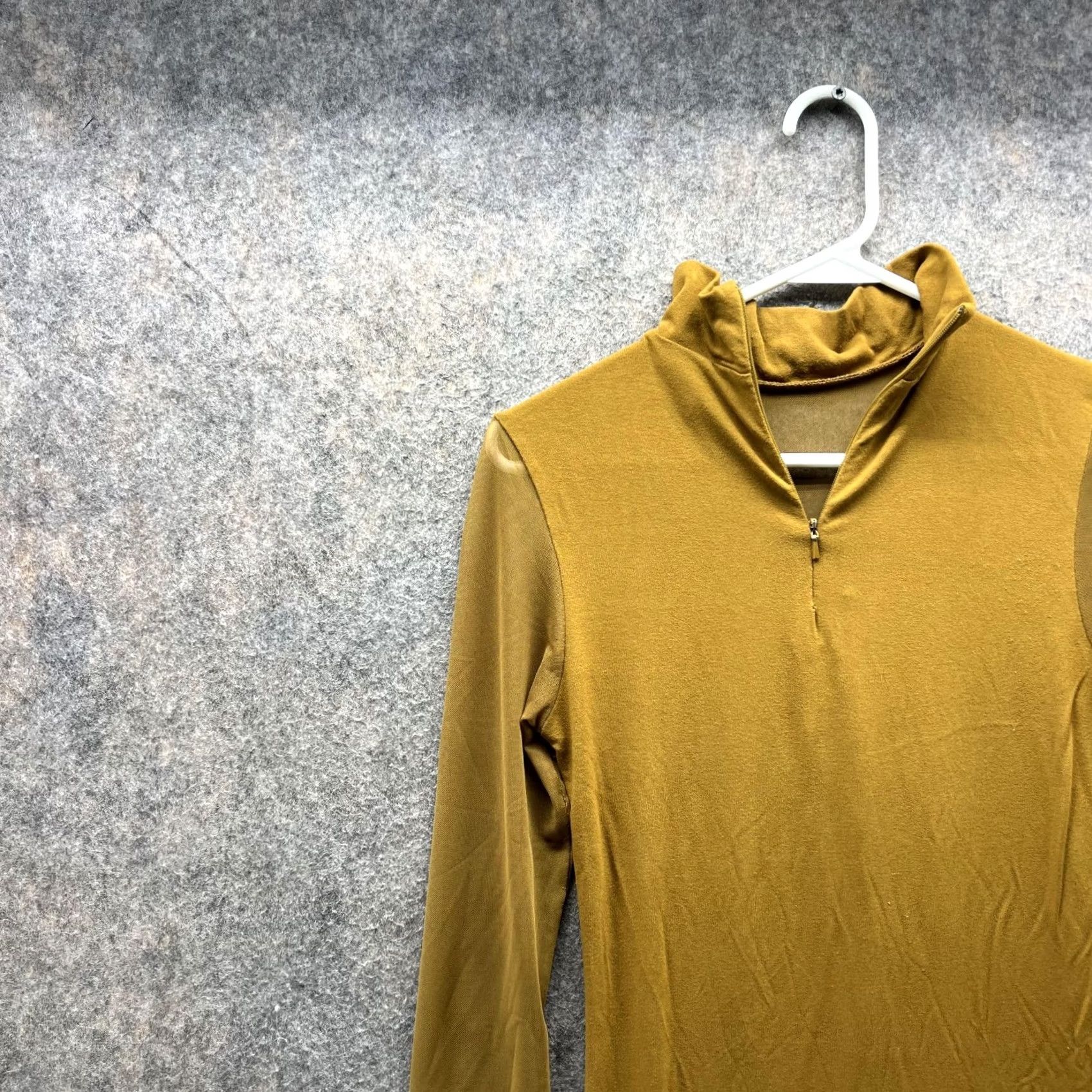 Puma VINTAGE Puma Dress Women Small Ladies Green 1/4 Zip Pullover Casual A Line Stretch Long Sleeve Mock Neck Knee Length Logo PUMA Regular Womens Dress Size S / US 4 / IT 40 - 3 Thumbnail