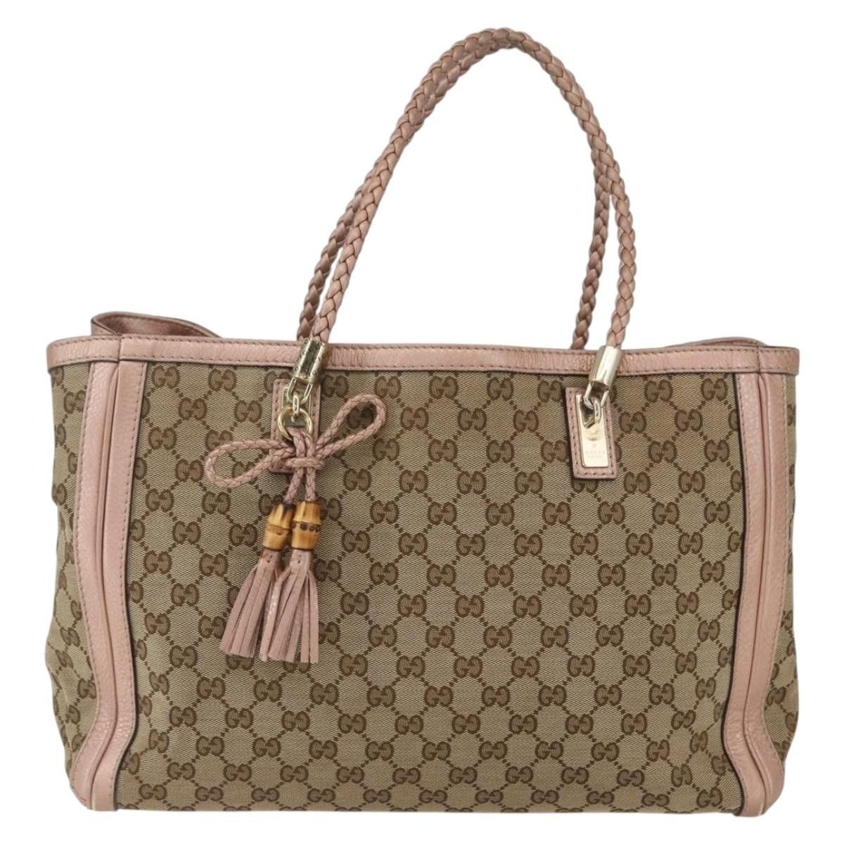 Gucci Gucci Bella Tote GG Canvas with Leather Size ONE SIZE - 1 Thumbnail