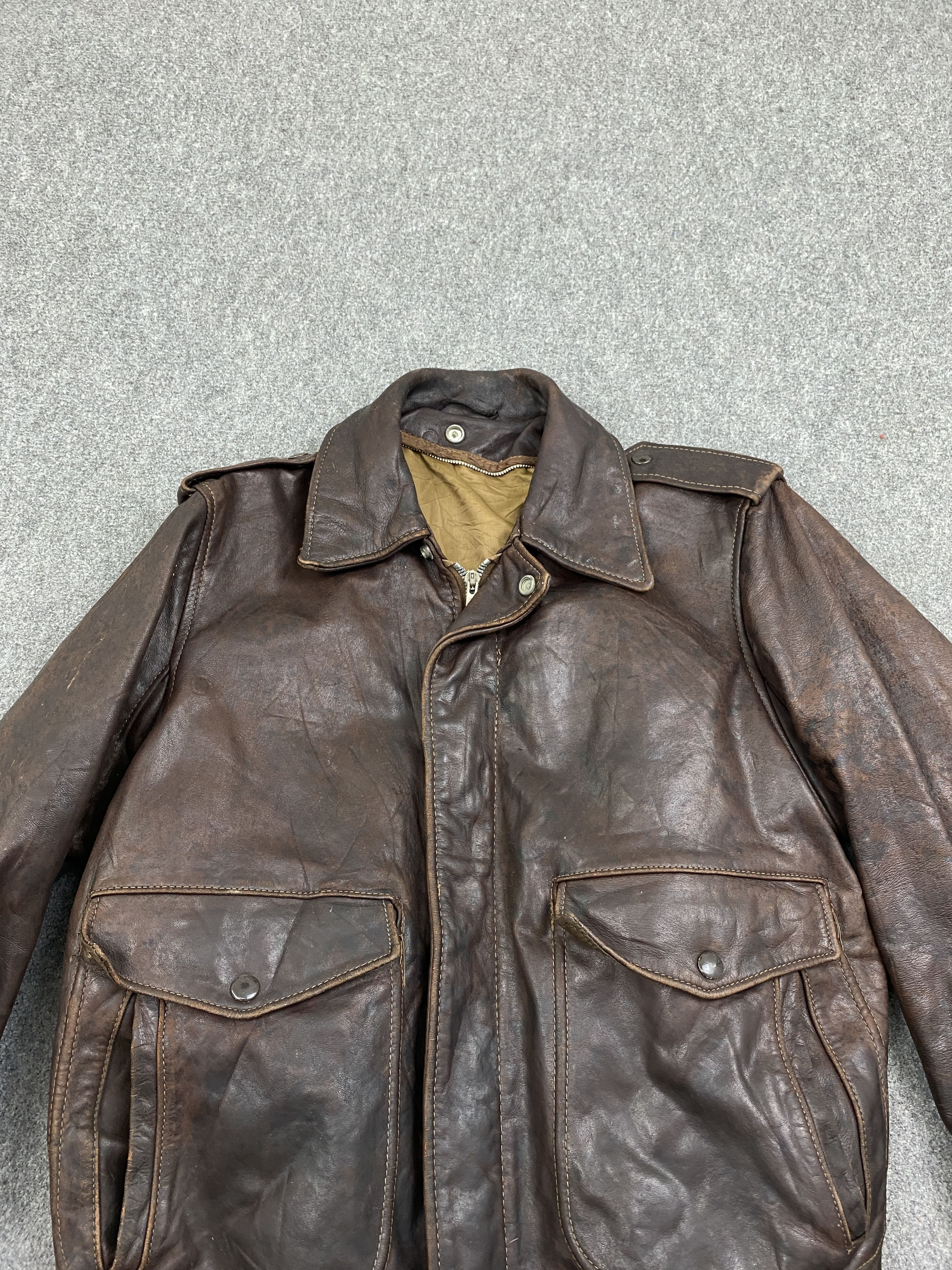 Vintage Vintage Japanese Brand Leather Zipper Jacket J1989 Size US L / EU 52-54 / 3 - 4 Thumbnail