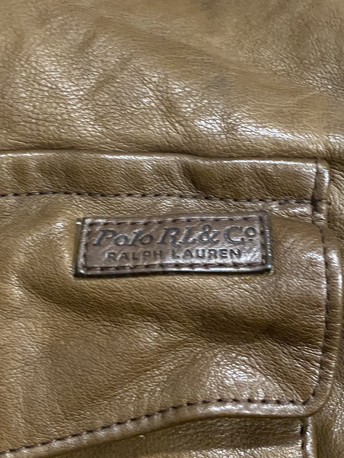 Polo Ralph Lauren × Vintage POLO RALPH LAUREN LEATHER FLIGHT JACKET Size US XXL / EU 58 / 5 - 5 Thumbnail