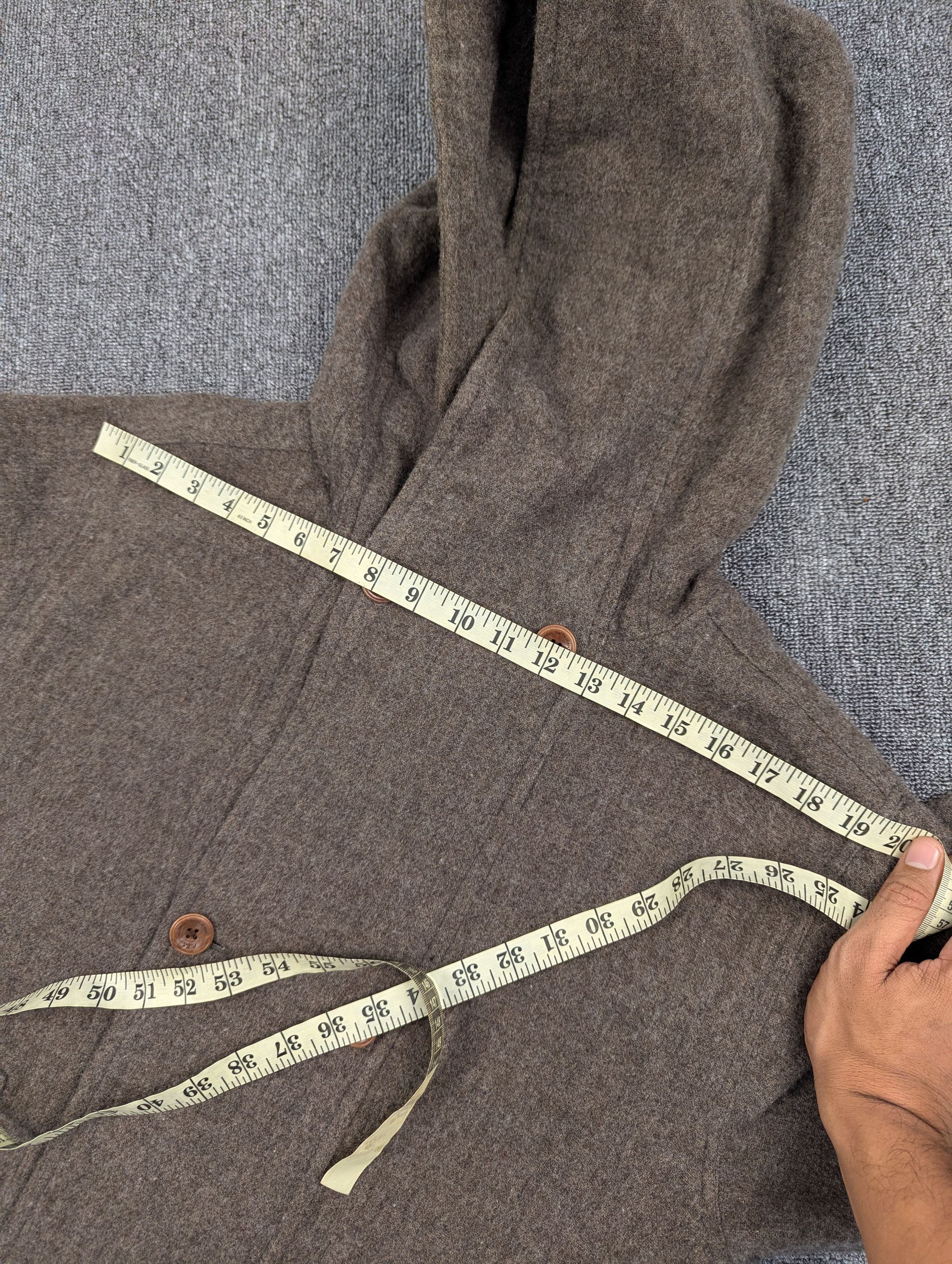 Designer × Paul Smith Paul Smith Cotton Wool Mix Tweed Double Hood Coat Jacket Size US L / EU 52-54 / 3 - 19 Thumbnail