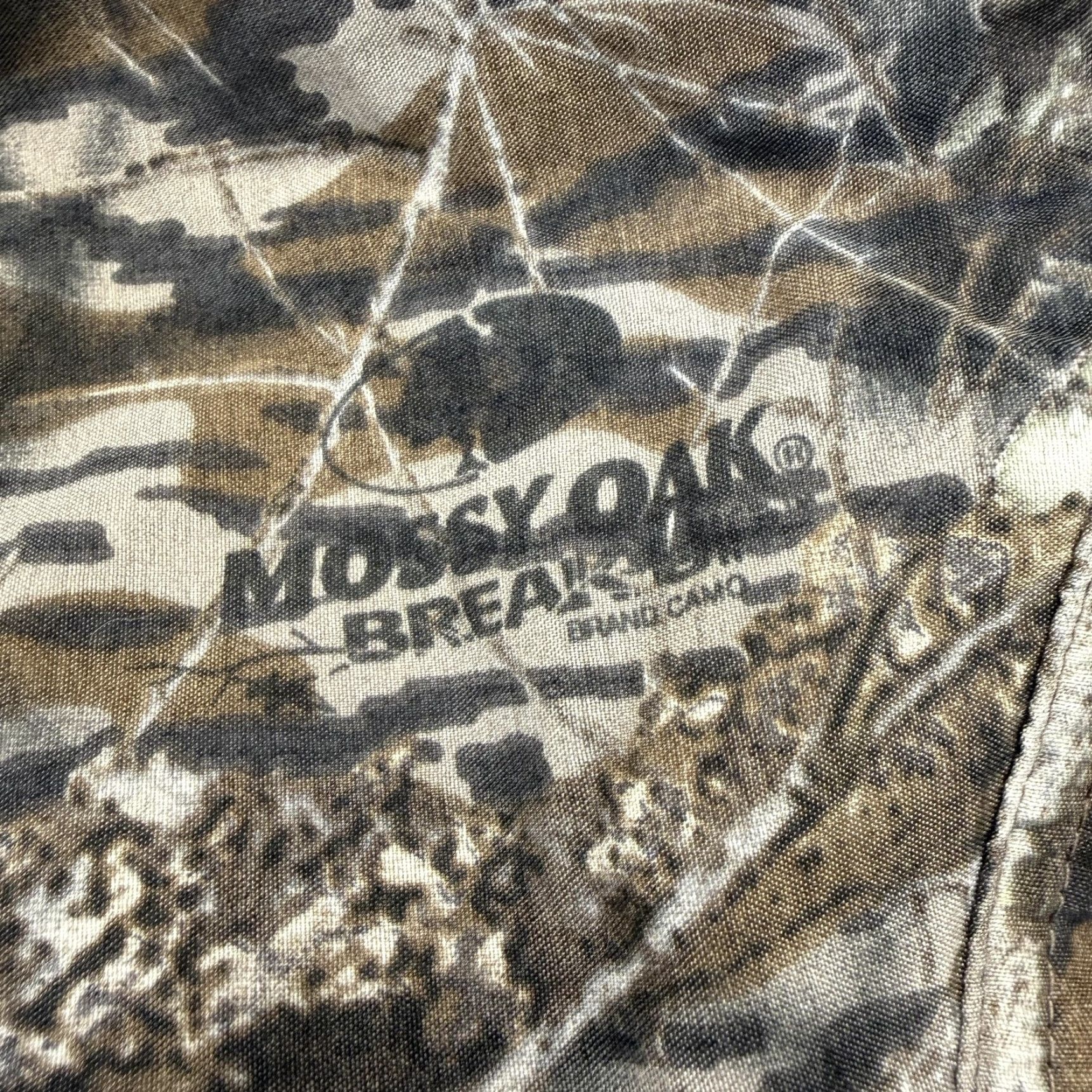 Vintage Mossy Oak Shirt Mens 44 Brown Camo Short Sleeve Button Up Vented Hunting Outdoor Size US XXL / EU 58 / 5 - 6 Thumbnail