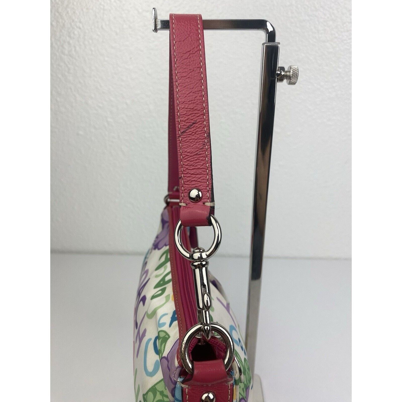 Coach Y2K Coach Floral Signature Poppy Shoulder Purse Bag Colorful Size ONE SIZE - 9 Thumbnail