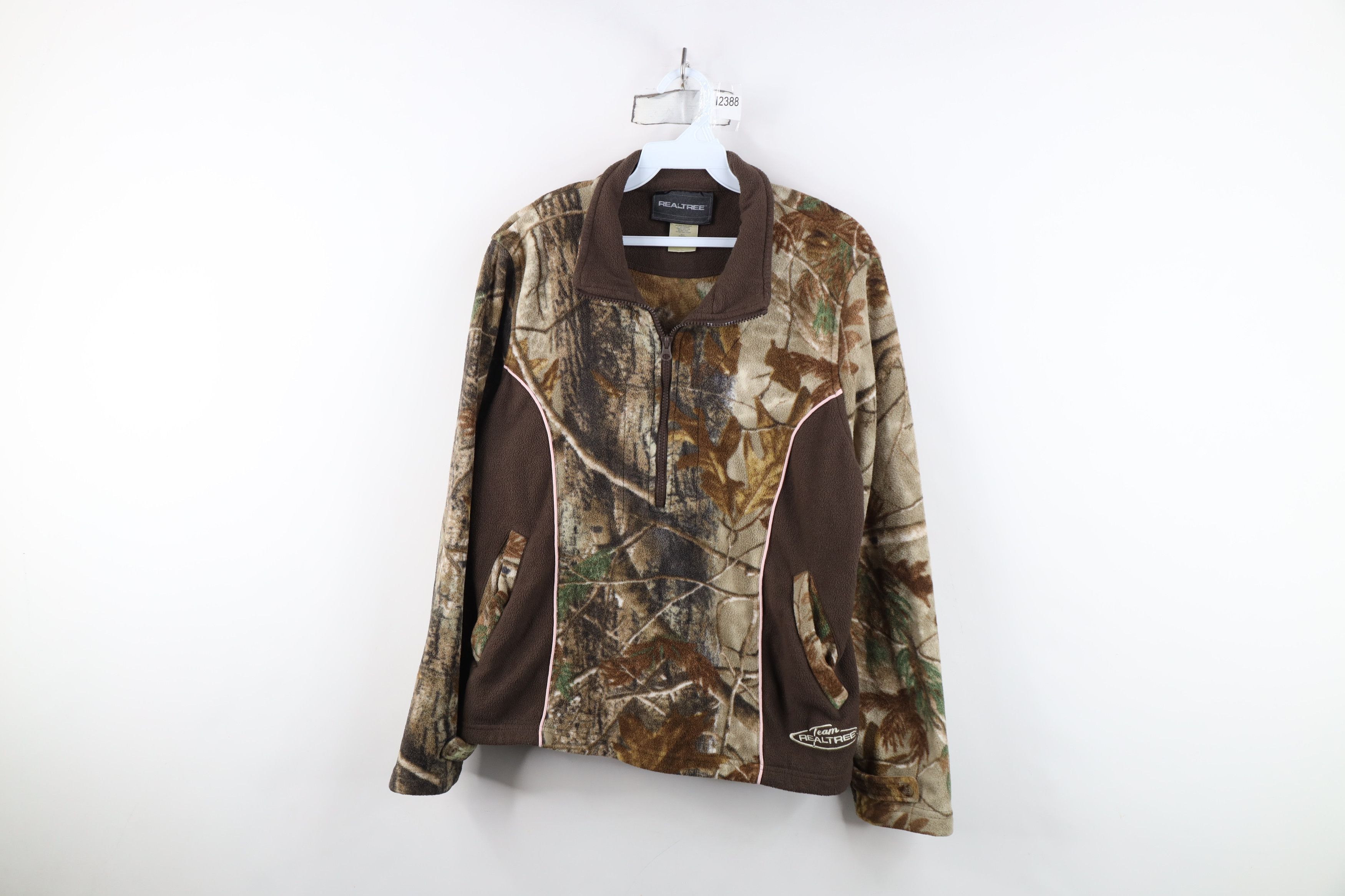 Vintage Vintage Y2K Streetwear Camouflage Half Zip Fleece Jacket Size L / US 10 / IT 46 - 1 Thumbnail