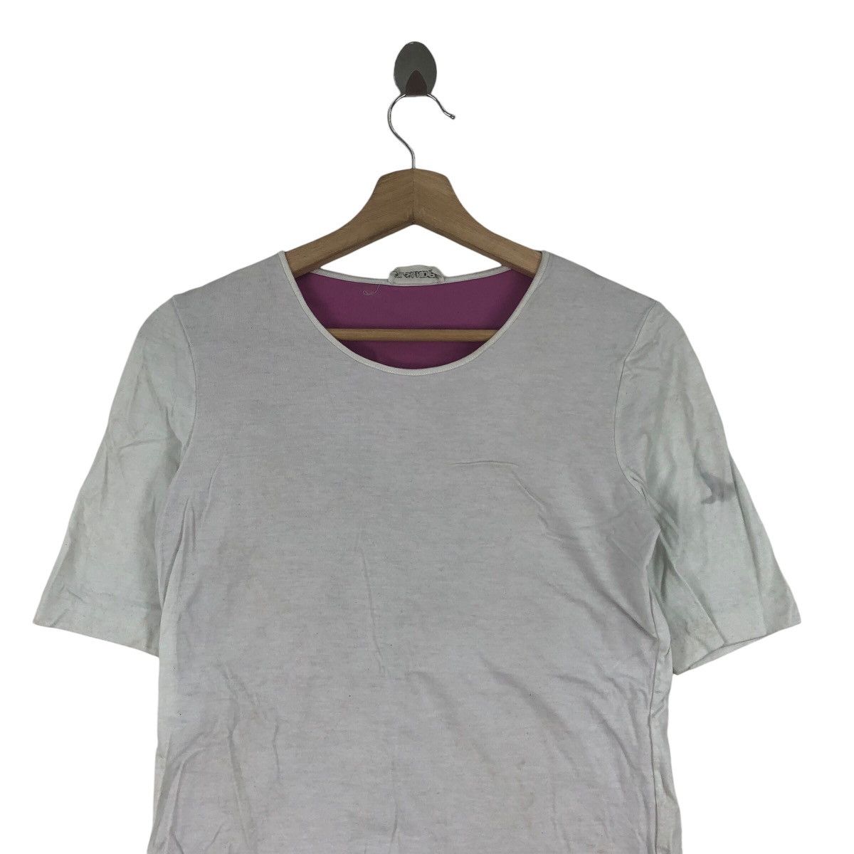 Jil Sander Germany Designer JIL SANDER Made In Italy Plain T-Shirt Size XS / US 0-2 / IT 36-38 - 2 Thumbnail