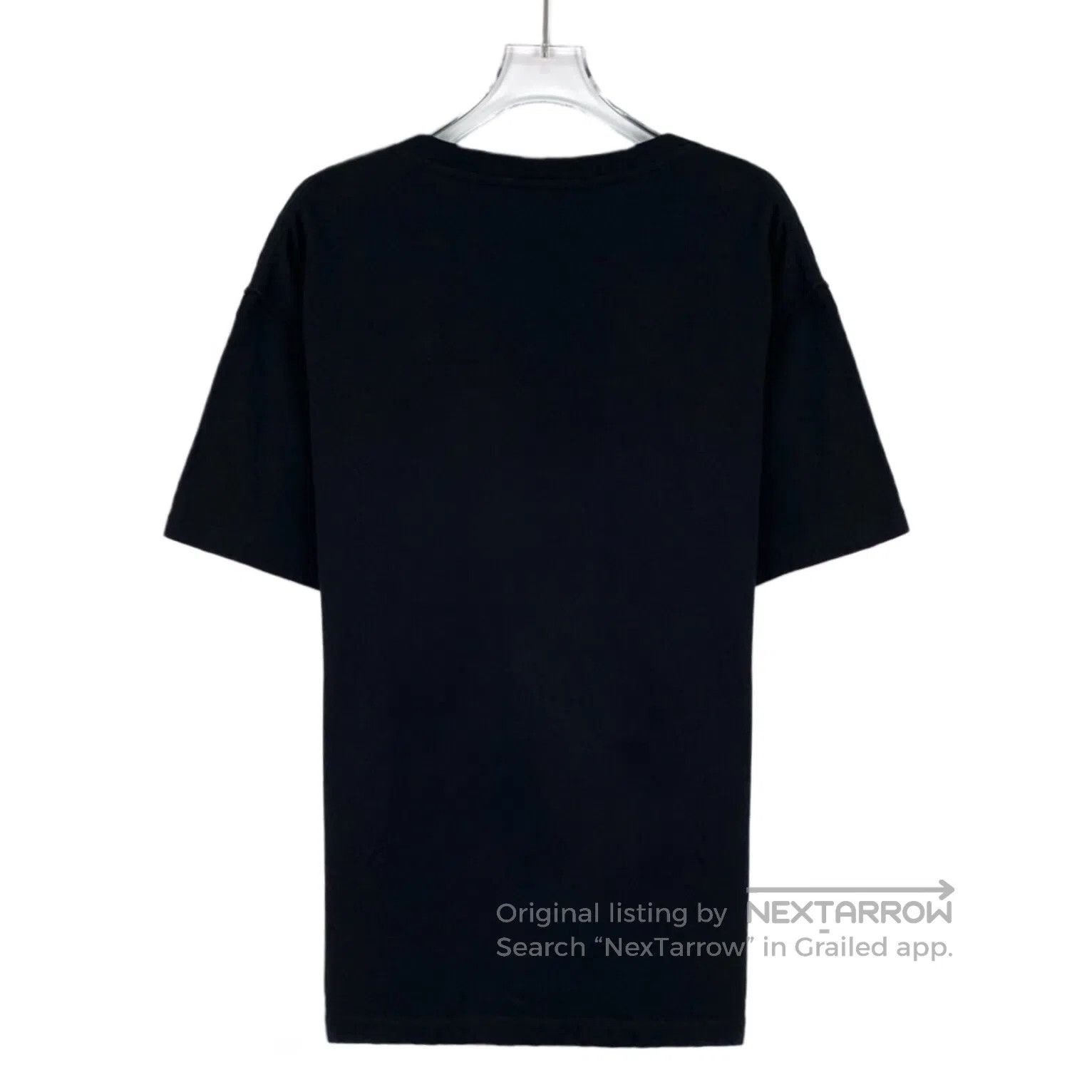Louis Vuitton Louis Vuitton Black logo printed cotton crew neck short-sl Size US S / EU 44-46 / 1 - 2 Thumbnail