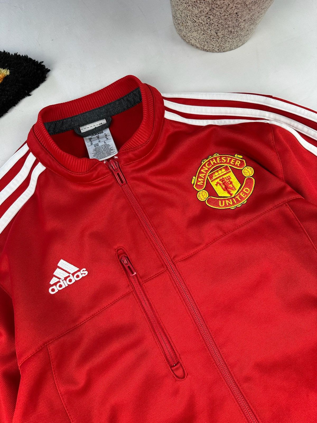 Nike × Vintage Nike Manchester United Jacket Training Soccer Top Full Zip Size US M / EU 48-50 / 2 - 6 Thumbnail