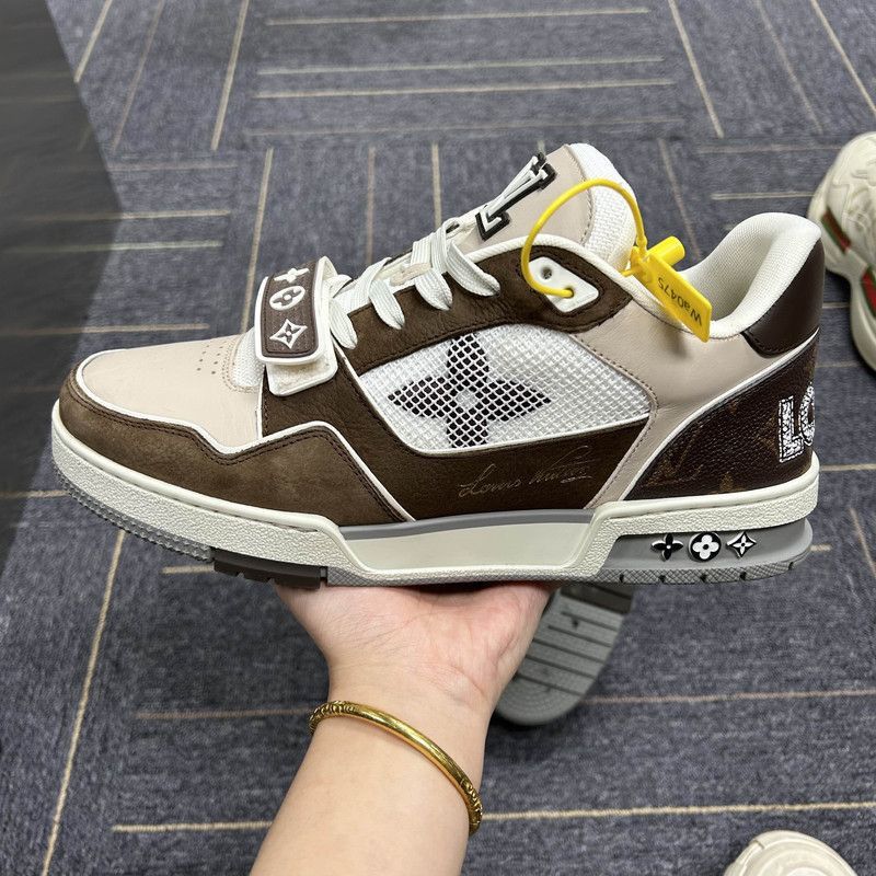 Louis Vuitton Louis Vuitton Trainer Low-Top Sneakers in Brown