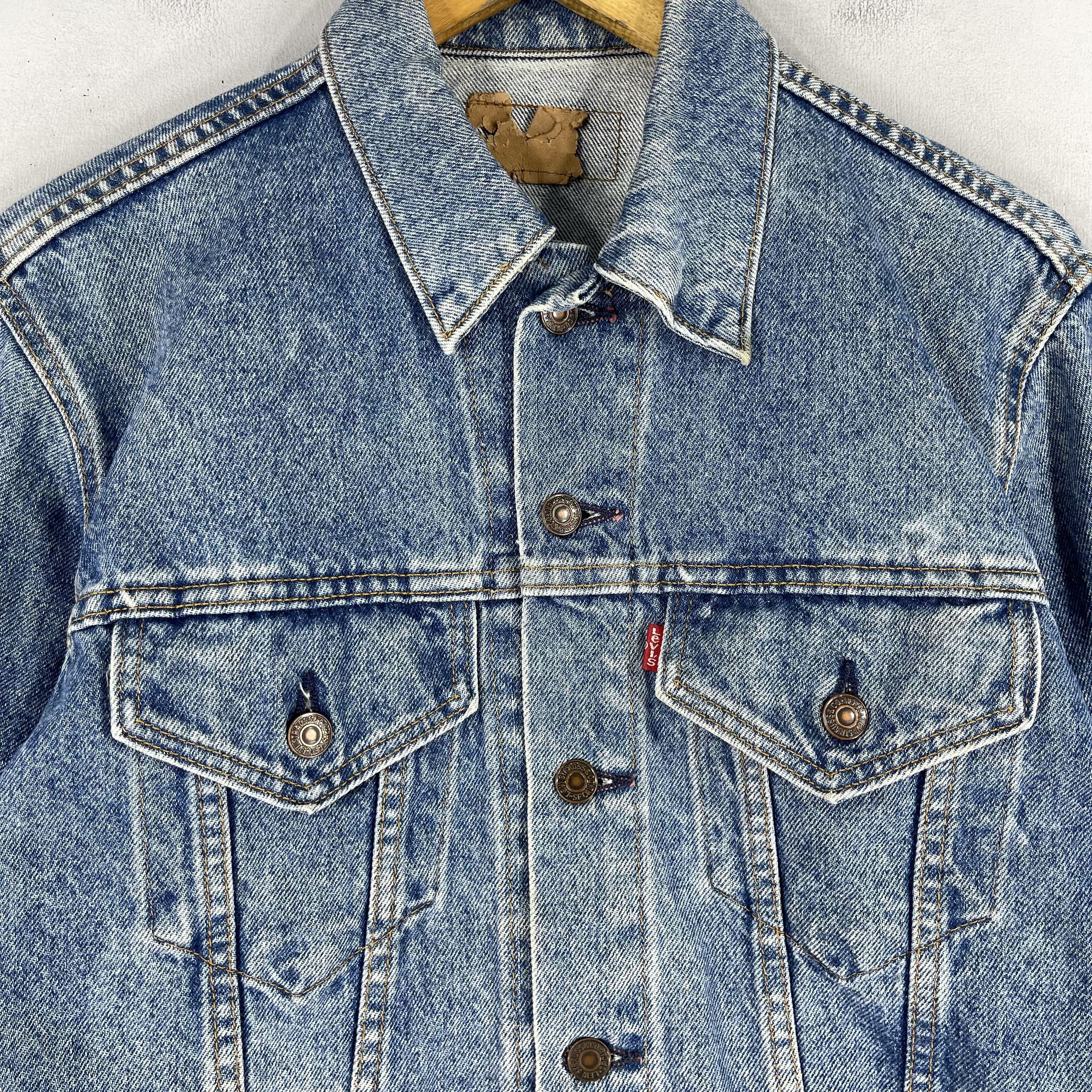 Levi's × Vintage Vintage 90's LEVI'S Strauss Usa Denim Trucker Jacket Size US S / EU 44-46 / 1 - 2 Thumbnail