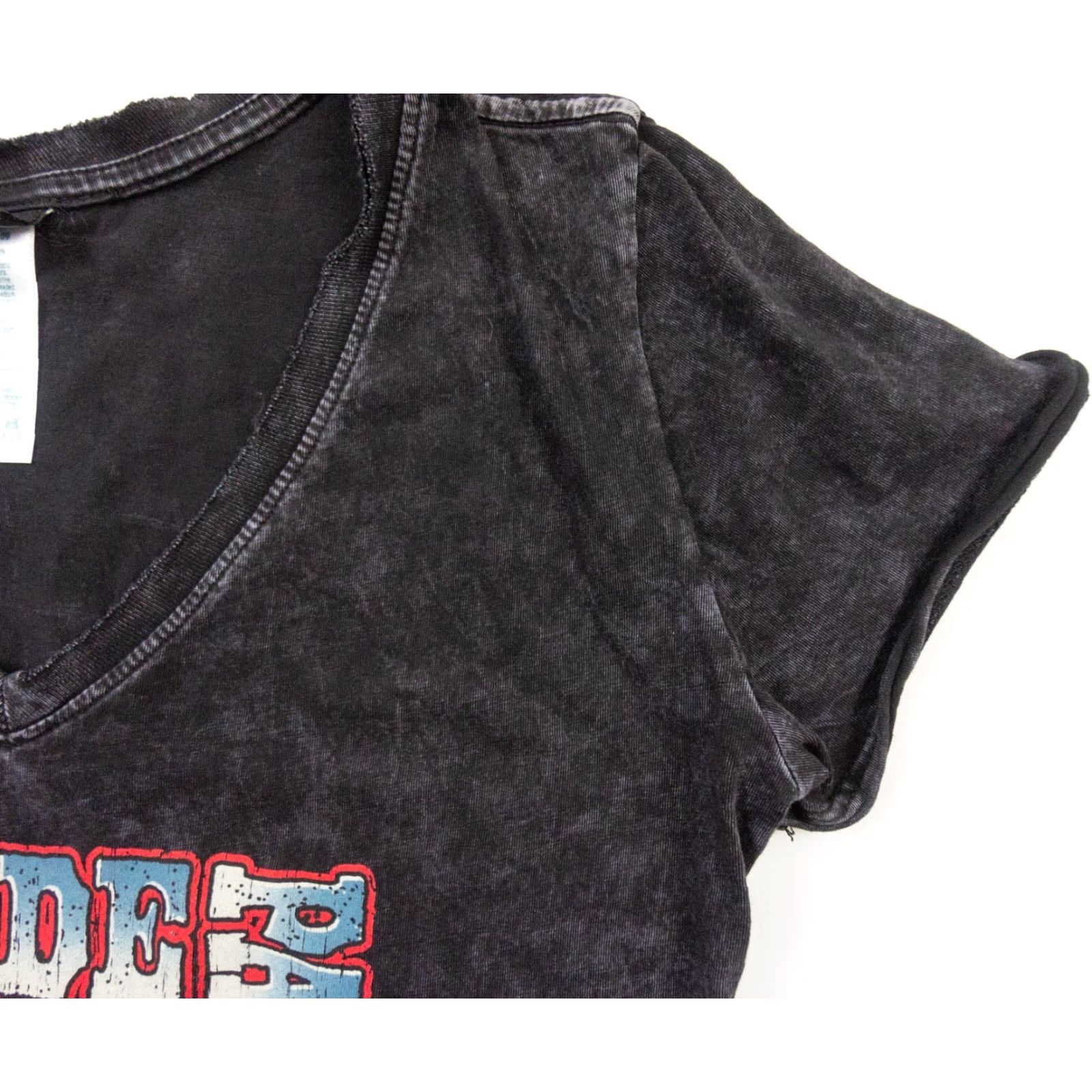 Harley Davidson Harley-Davidson Shirt Women’s V-Neck Short Sleeve Small Black Cotton Knit Motorcycle Tee Ladies Womens Size S / US 4 / IT 40 - 4 Thumbnail