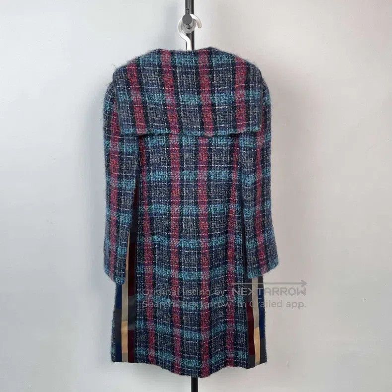 Chanel Chanel Hamburg series red and blue plaid long-sleeved jack Size XXS / US 00 / IT 34 - 2 Thumbnail