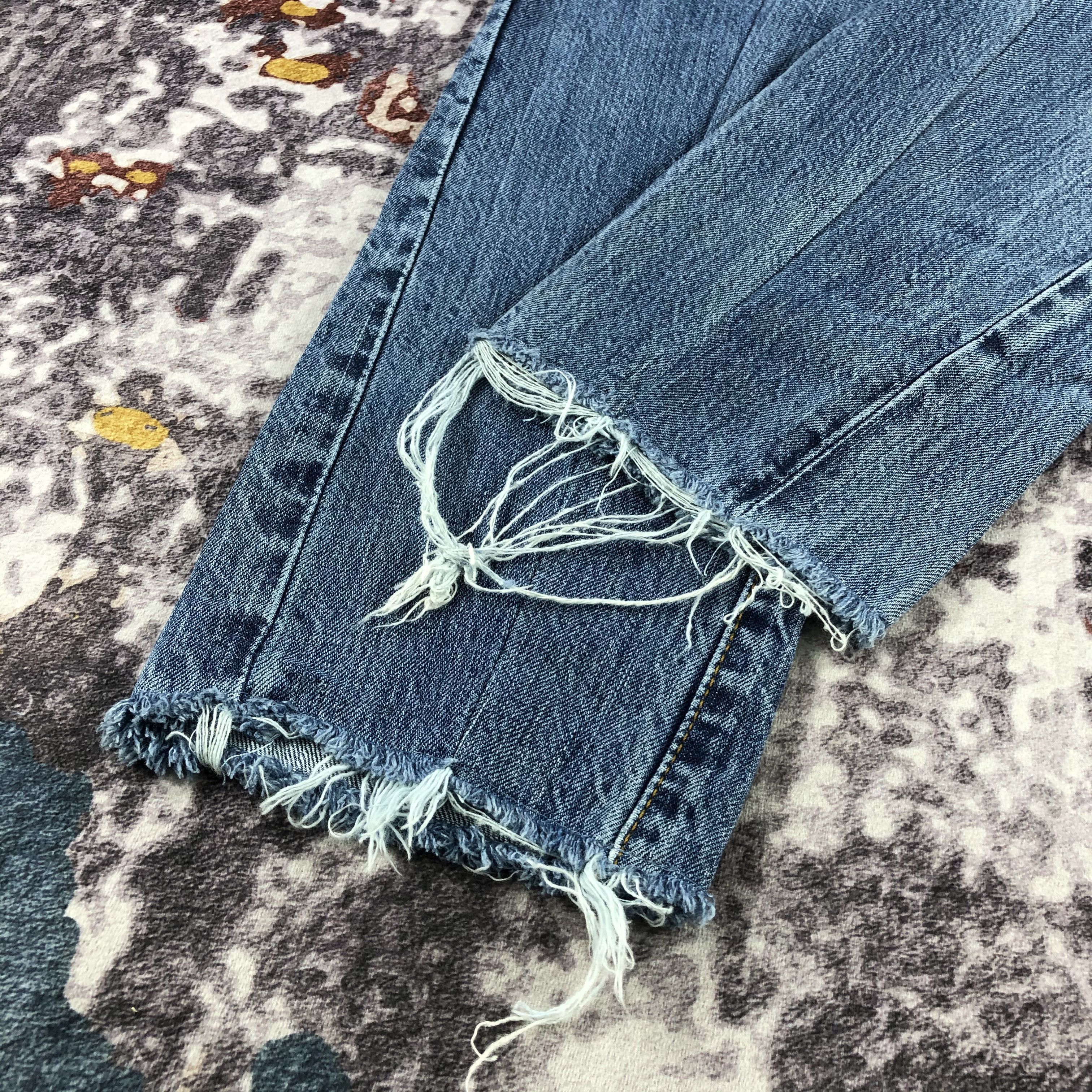 Levi's × Vintage 90s Vintage Blue Wash Levis 501 Jeans-JM2219 Size US 37 - 4 Thumbnail