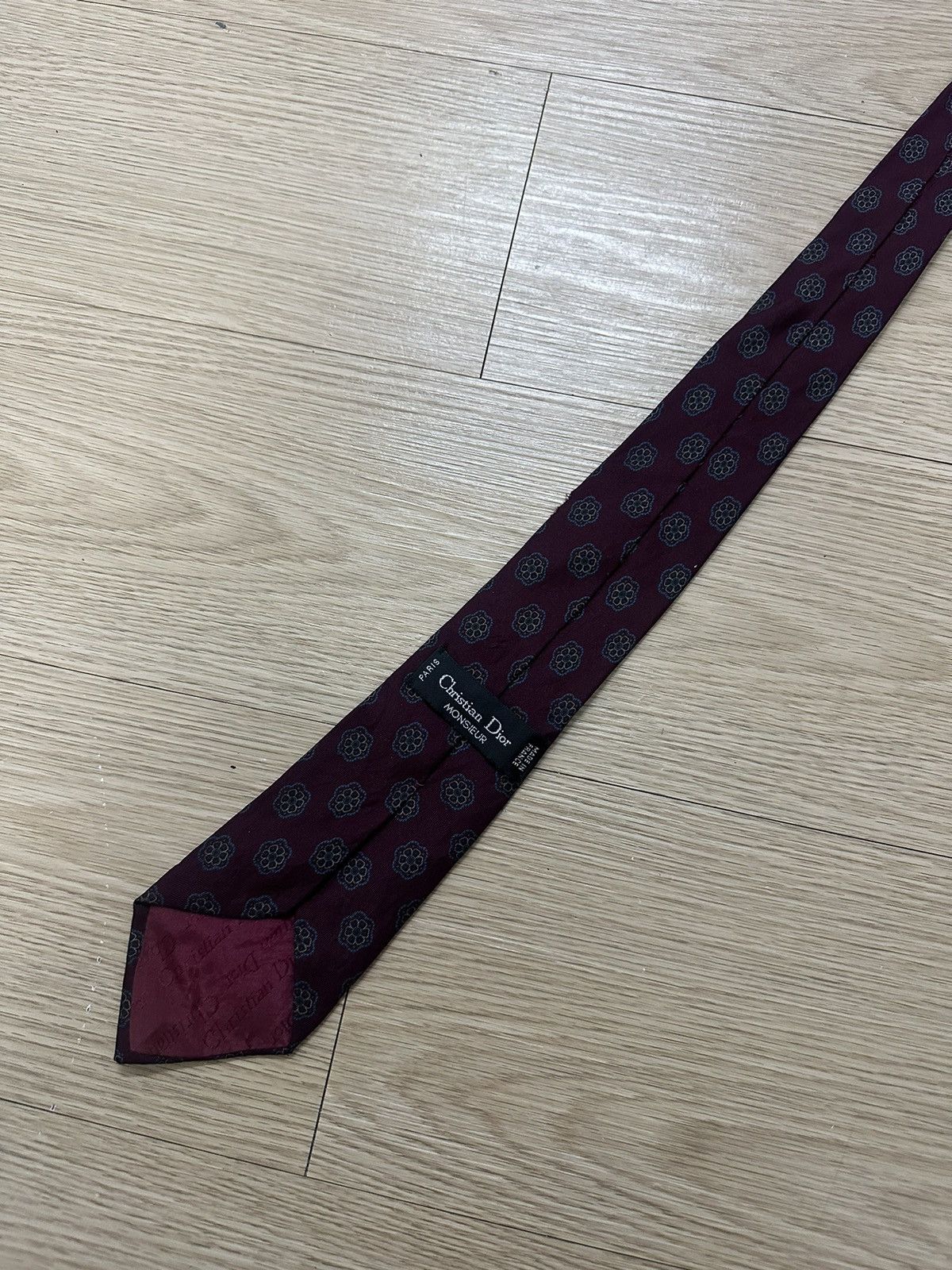 Christian Dior Monsieur Christian Dior Monsieur Luxury Silk Tie Size ONE SIZE - 4 Thumbnail
