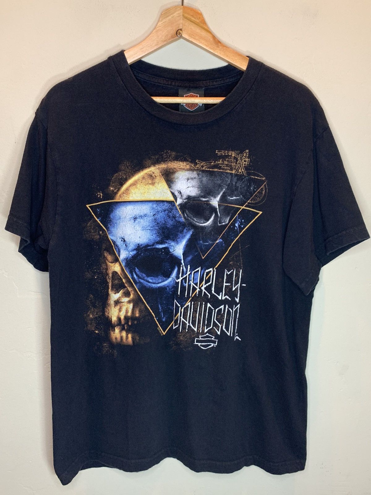 Harley Davidson *RARE* Harley Davidson Skulls Biker Art USA-Made T-Shirt Size US M / EU 48-50 / 2 - 1 Thumbnail