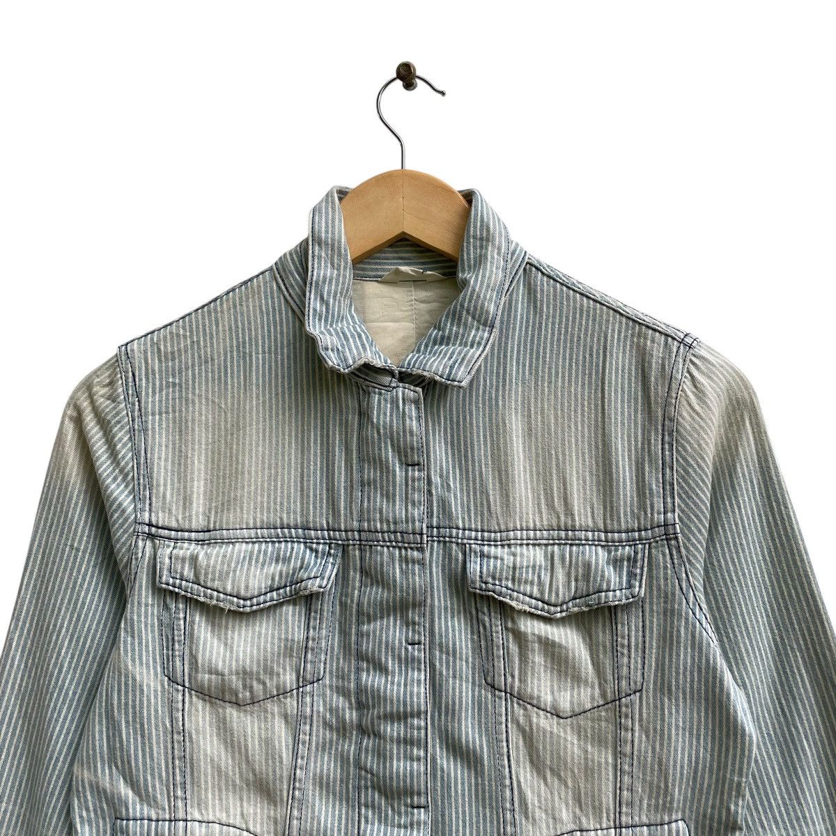 45rpm × Buzz Rickson's × Japanese Brand Japanese Brand Tee-Up Trucker Hikory Stripes Jacket Size M / US 6-8 / IT 42-44 - 3 Thumbnail