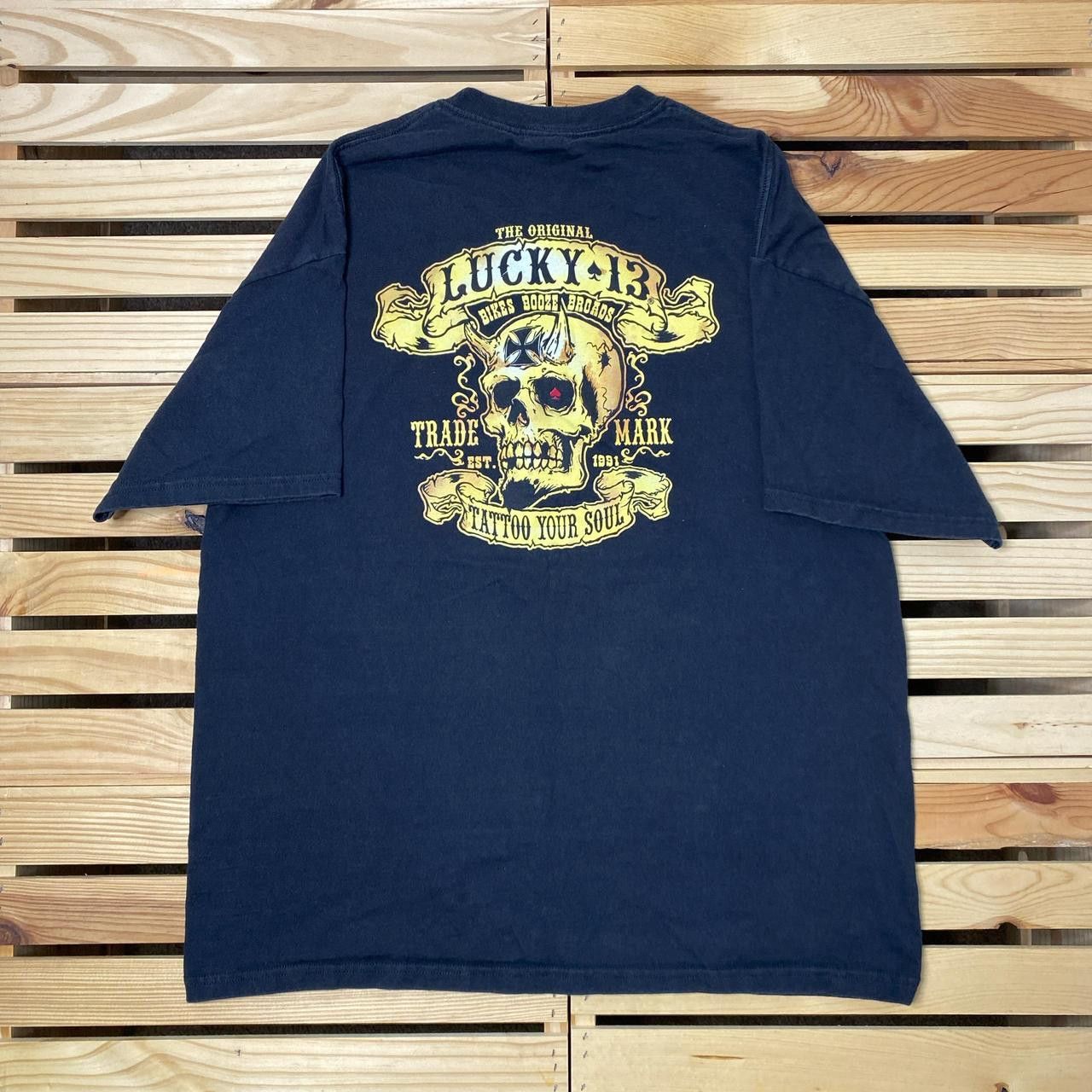 Other Vintage Lucky 13 Tattoos Black Skull Tee Size XL Size US XL / EU 56 / 4 - 1 Thumbnail