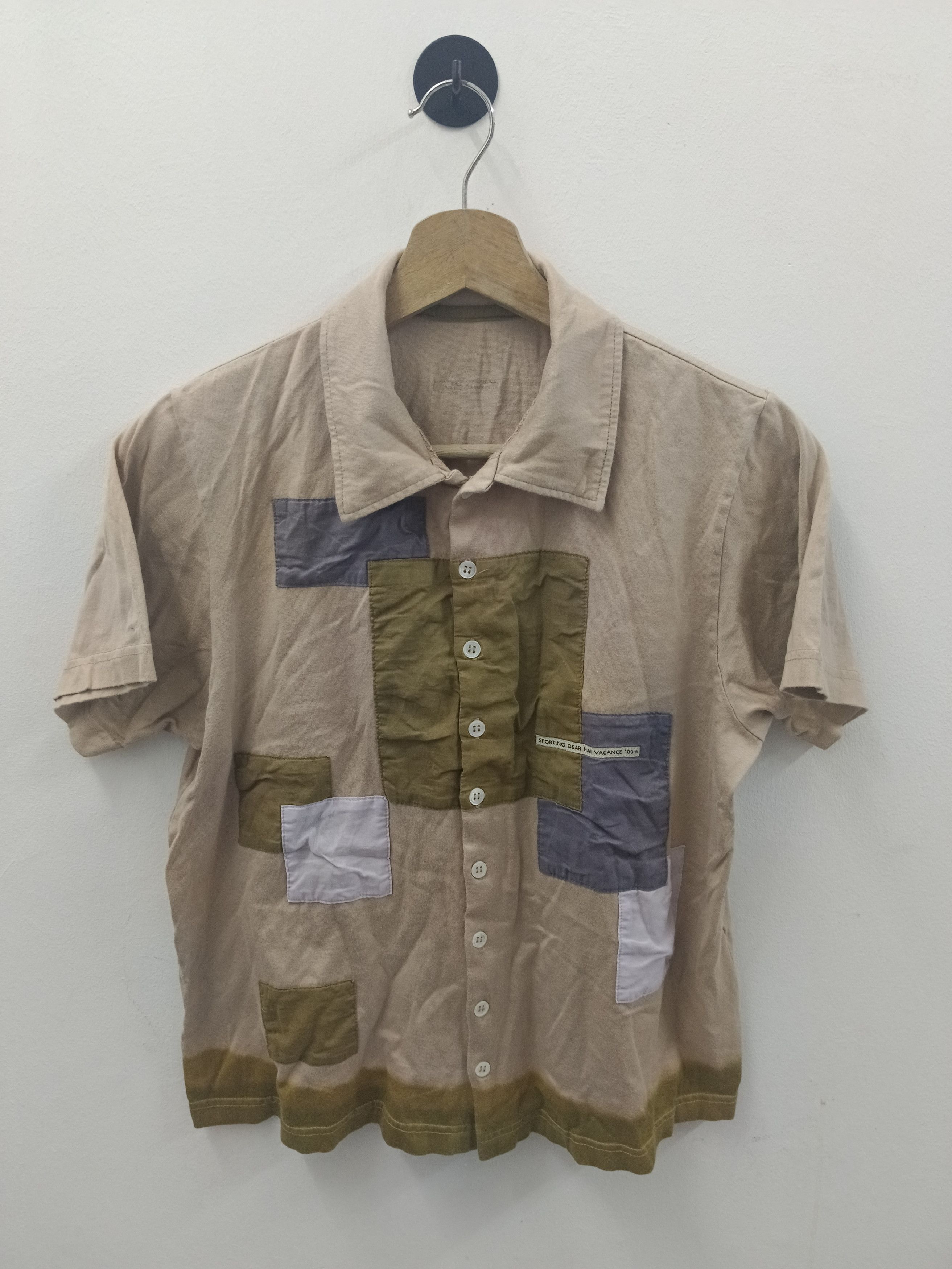 Hai Sporting Gear Vintage Sporting Gear Patchwork Boxy Shirt Size US M / EU 48-50 / 2 - 1 Thumbnail