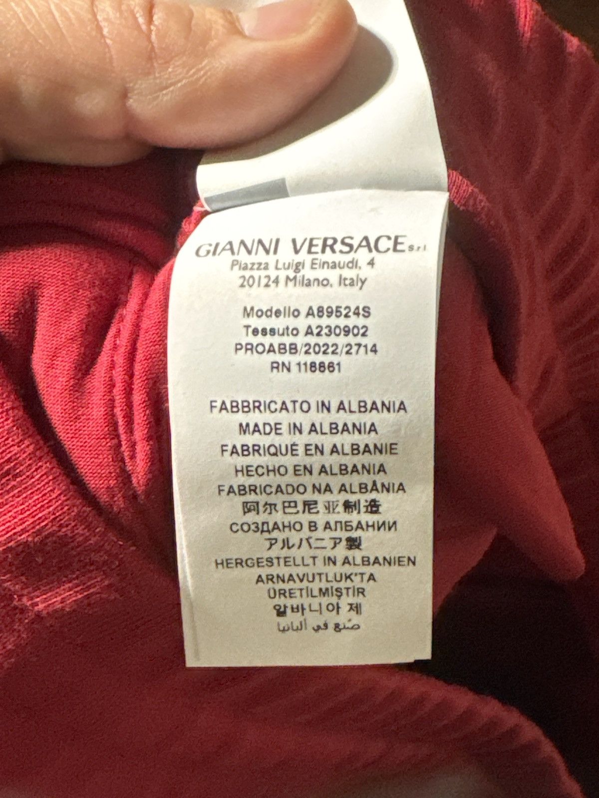 Versace Versace Embroidery Red and White Sweatpants Size US 38 / EU 54 - 8 Thumbnail