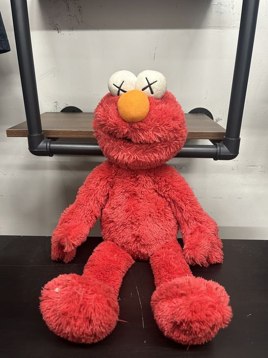 Kaws KAWS SESAME STREET ELMO PLUSH | Grailed