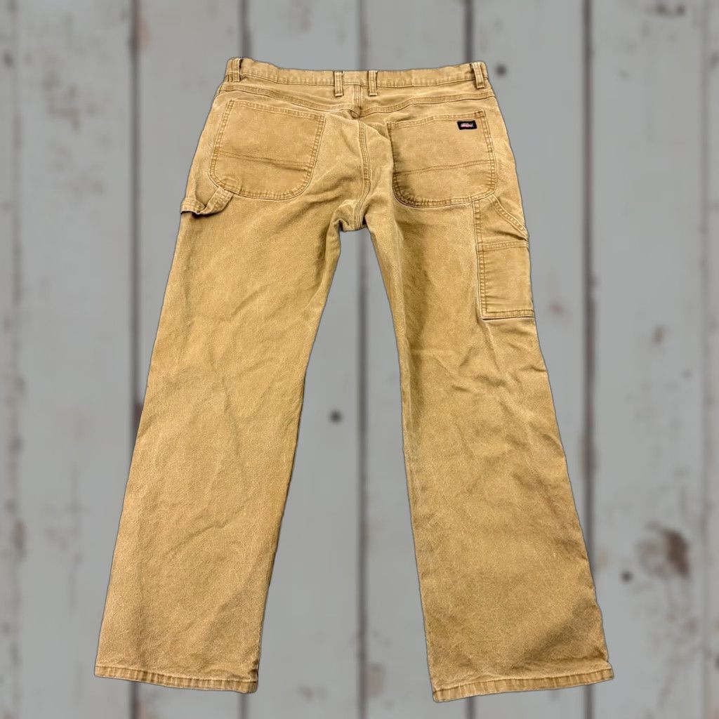 Dickies Dickies Pants 38 Brown Carpenter Canvas Mid Utility Work Wear Stretch Outdoors Men Regular Inseam 30 Size US 38 / EU 54 - 1 Thumbnail