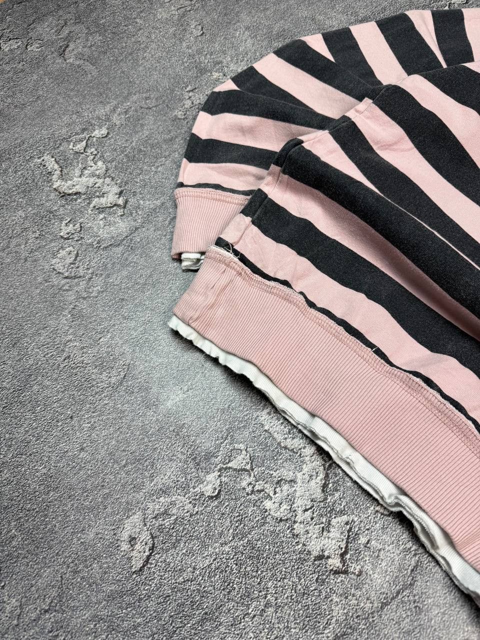 If Six Was Nine Y2K Ambush Stripe Pink Distressed Emo Sweatshirt 2000s Size US XL / EU 56 / 4 - 3 Thumbnail